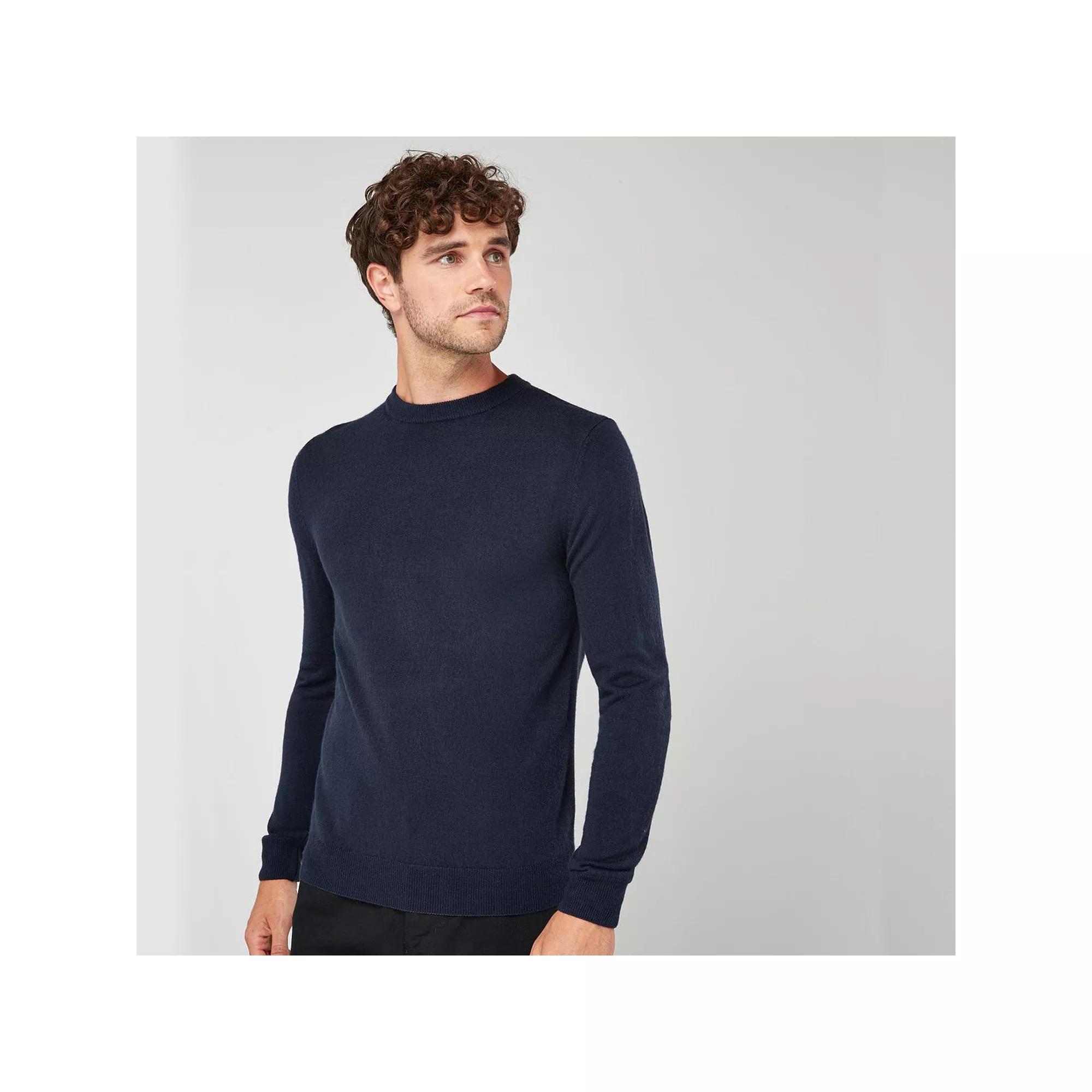 Men's NEXT Soft Touch Crewneck Knit Long Sleeve Shirt, Size: XXL, Blue Product Image
