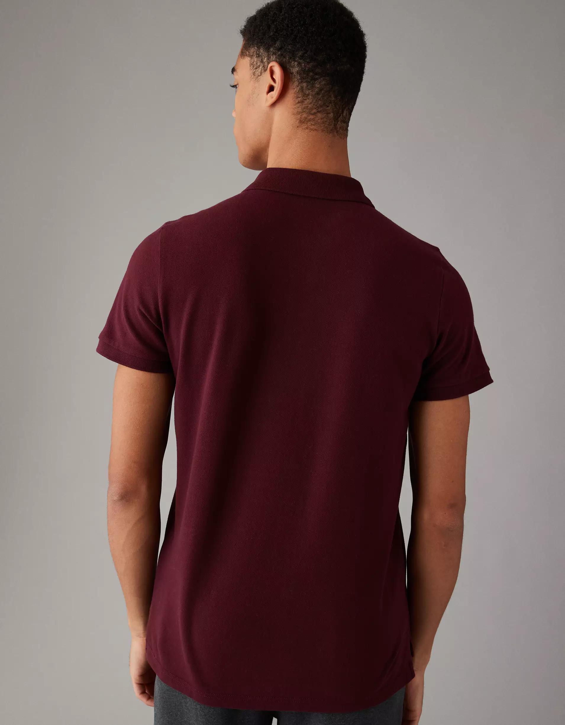 AE Lived-In Slim Fit Pique Polo Shirt Product Image