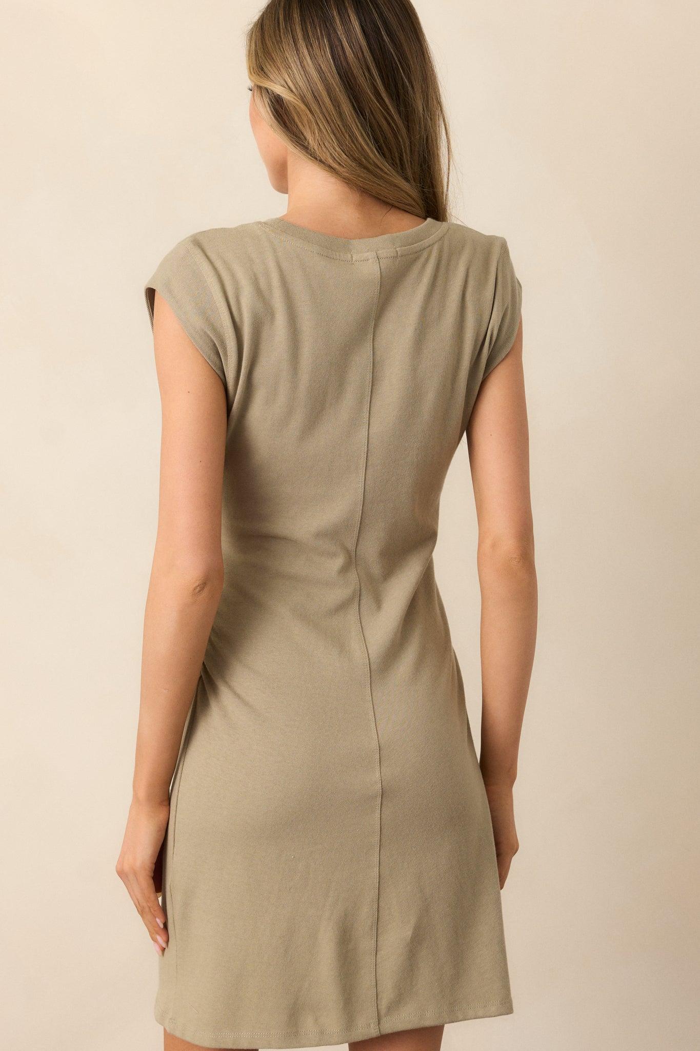 Z Supply Dusty Palm Green Camino Mini Dress Product Image