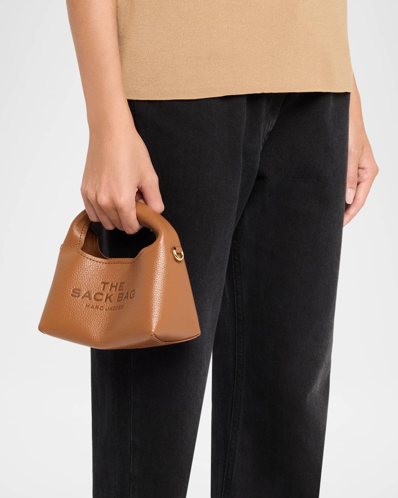 The Micro Grain Leather Crossbody Sack Product Image