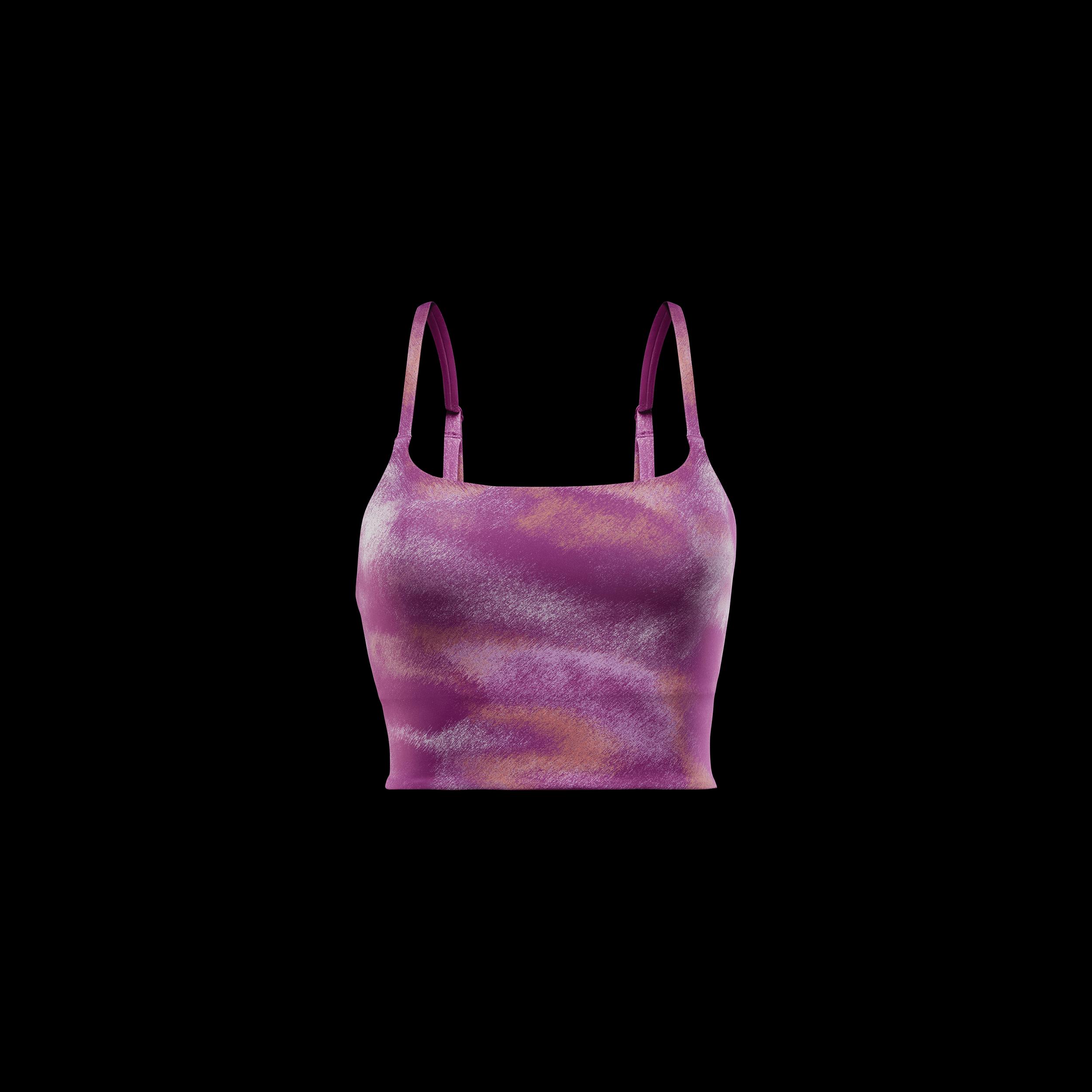 Nike Womens One Convertible Light-Support Lightly Lined Longline Printed Sports Bra | FZ6754-518 Product Image