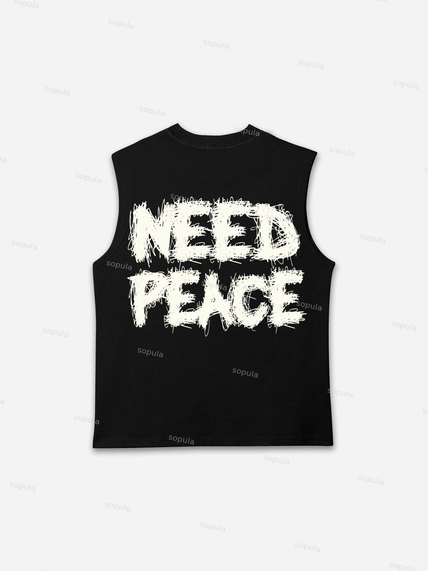 Need Peace Graphic Tank Top Product Image