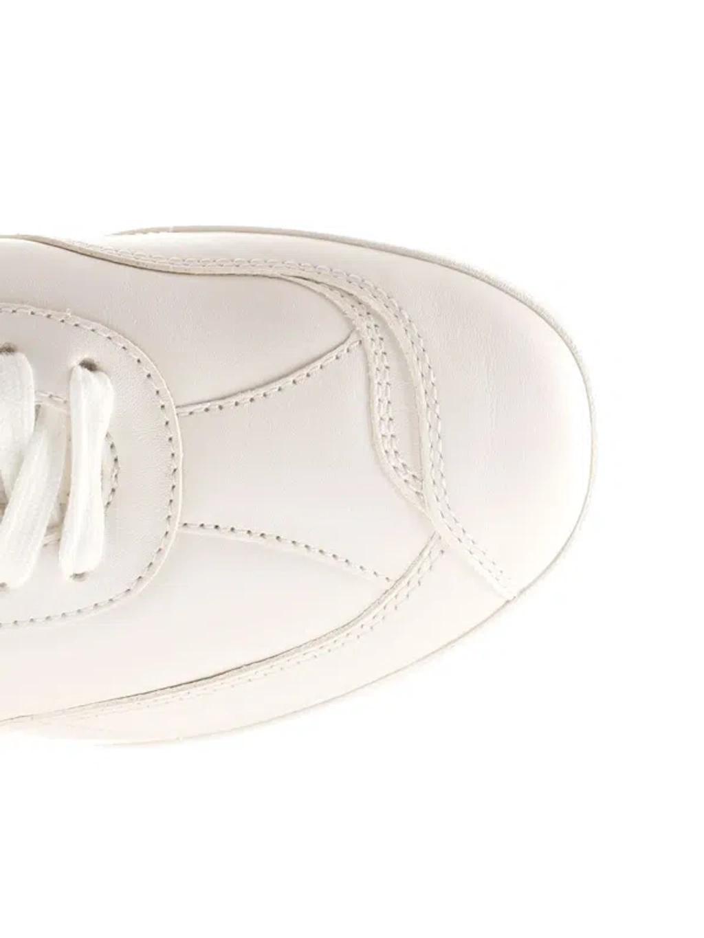 CHLOÉ Womens Chloe Kick Brand-patch Leather Low-top Trainers In White Product Image