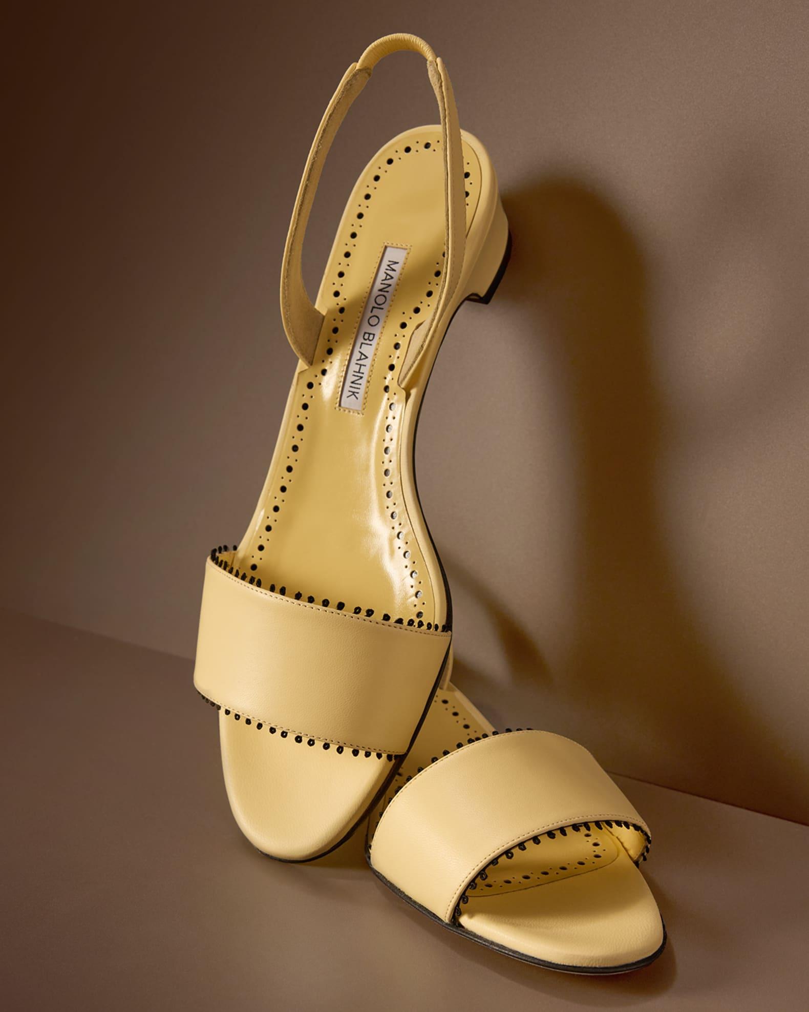 Patobar Leather Slingback Sandals Product Image