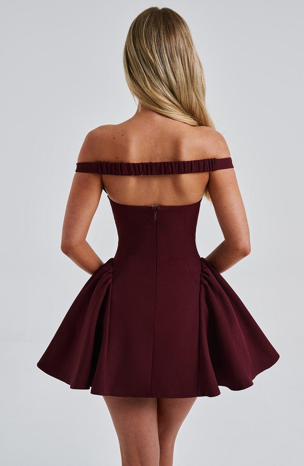 Marla Mini Dress - Cherry Lacquer Product Image