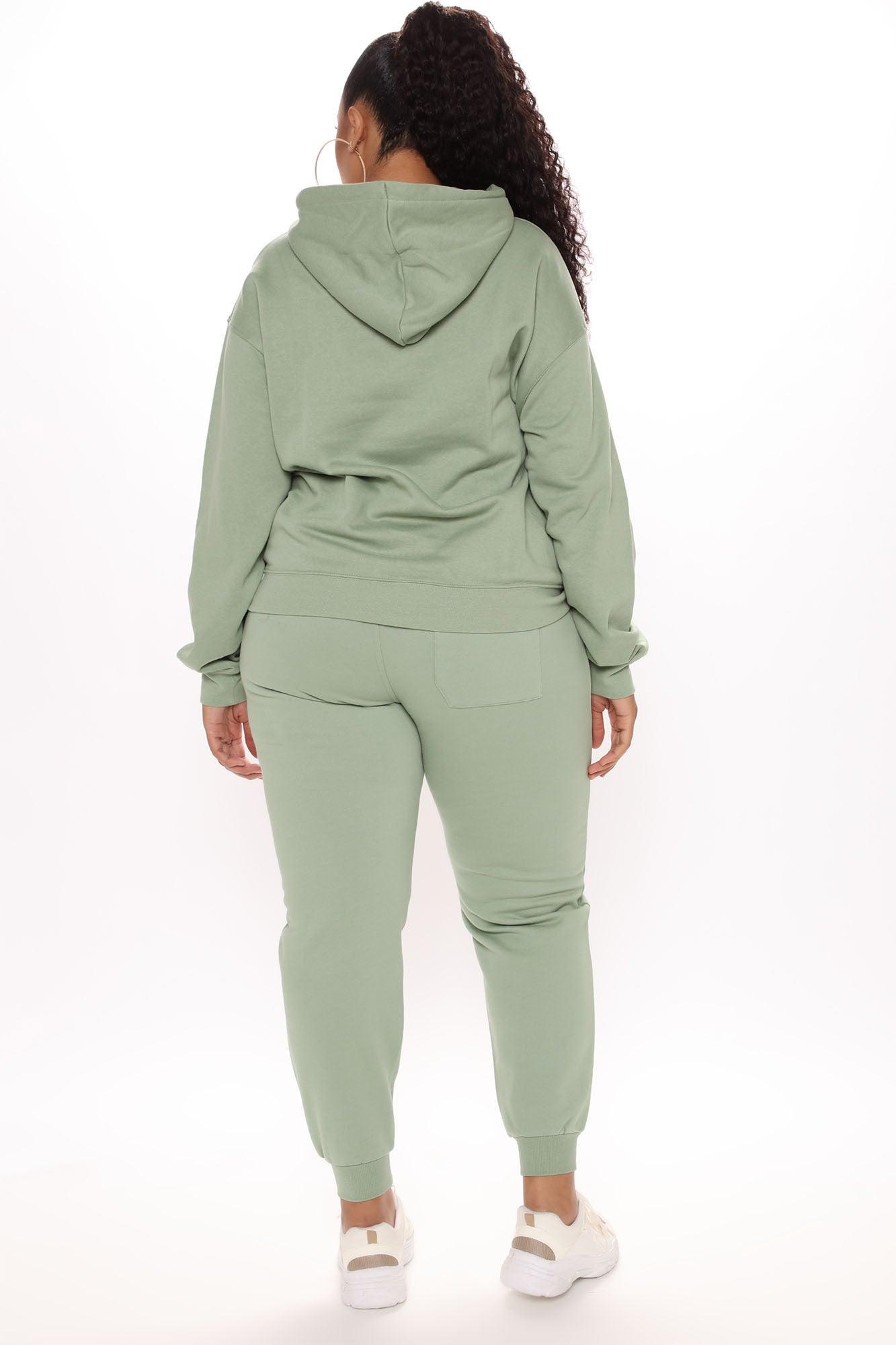 Stole Your Boyfriend's Oversized Jogger - Sage Product Image