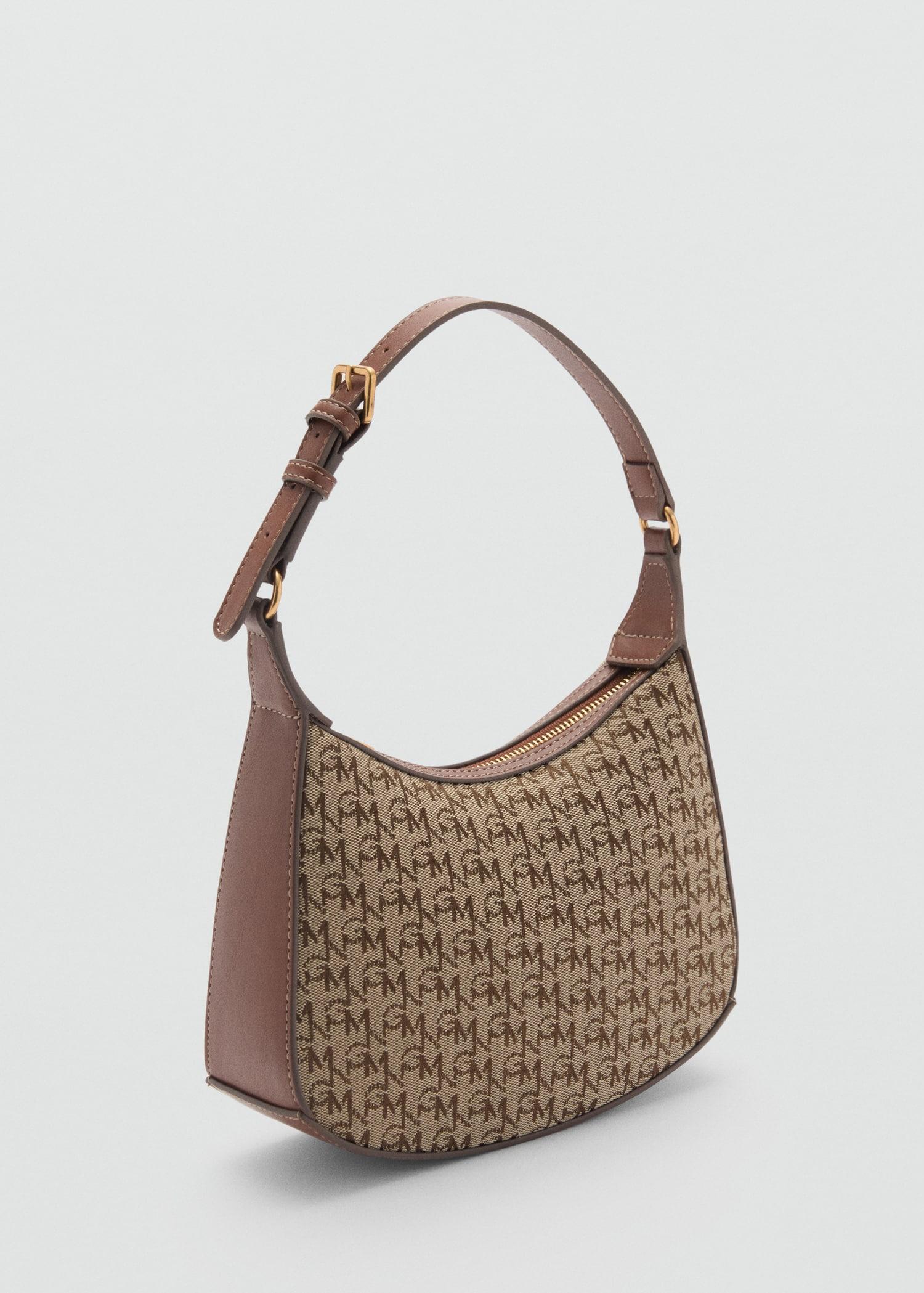Shoulder bag with printed logo - Women | MANGO USA Product Image