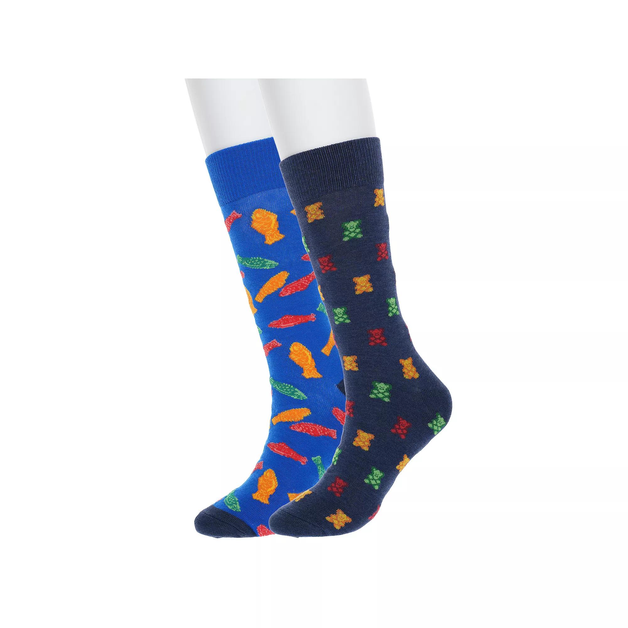 Men's Twisted Toes 2-Pack Novelty Socks, Candy Chews Product Image