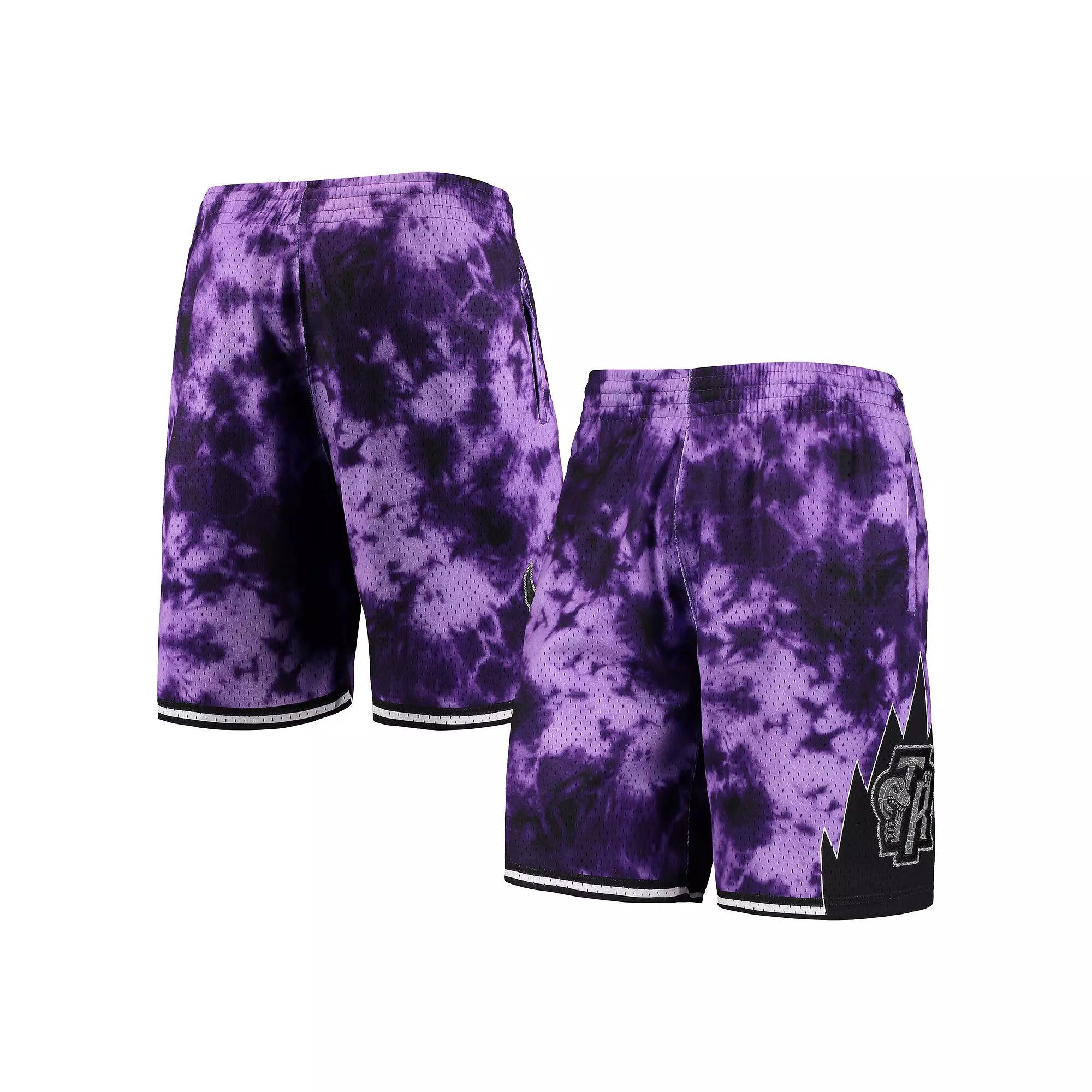 Men's Mitchell & Ness Purple Toronto Raptors Hardwood Classics 1998 Galaxy Swingman Shorts,  Product Image