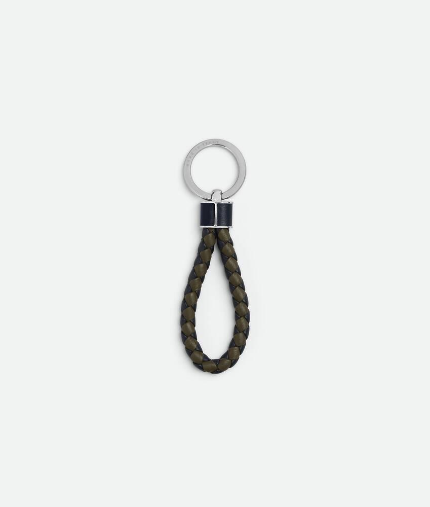 Men's Intreccio Key Ring in Abyss/cypress Product Image