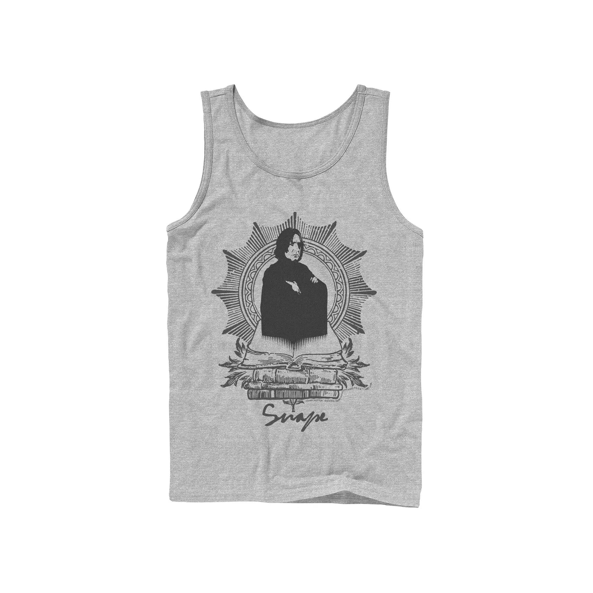 Men's Harry Potter Snape Books Portrait Graphic Tank Top,  Product Image