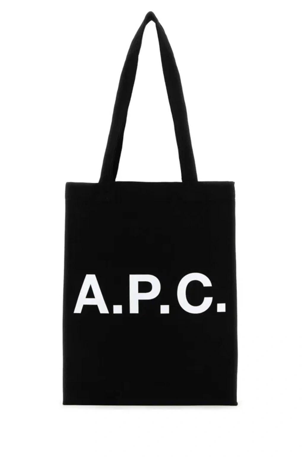 APC A.p.c. Black Canvas Lou Shopping Bag Product Image