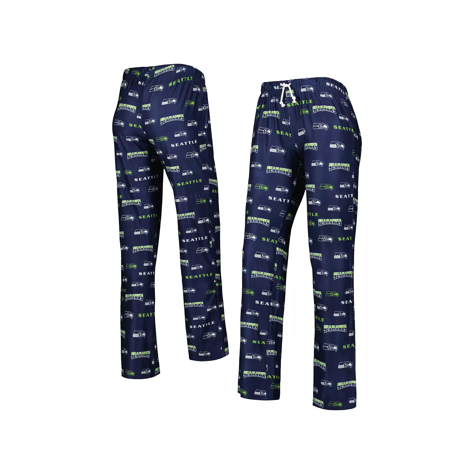 Women's Concepts Sport College Navy Seattle Seahawks Breakthrough Knit Pants, Size: 2XL, Blue Product Image