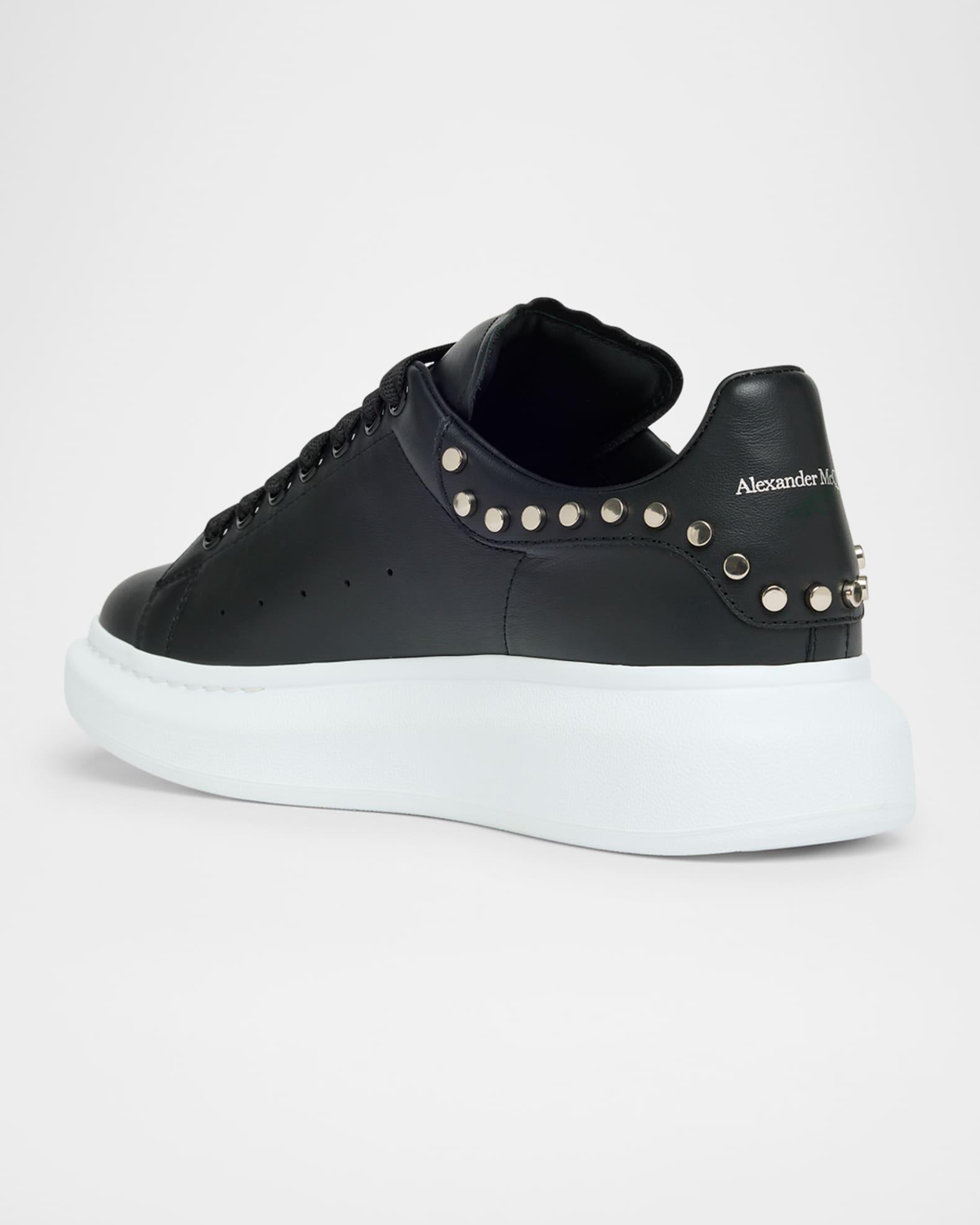 Men's Oversized Studded Leather Low-Top Sneakers Product Image