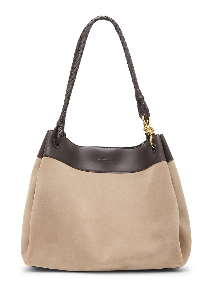 Womens Maxi Parachute Leather & Suede Tote Bag Product Image