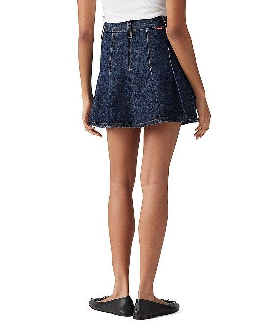 Levi's® Pleated Denim Mini Skirt Product Image
