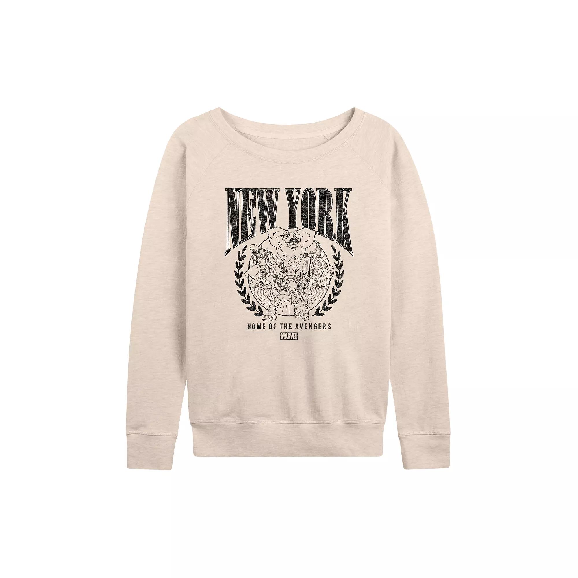 Women's Avengers New York French Terry Long Sleeve Tee,  Product Image