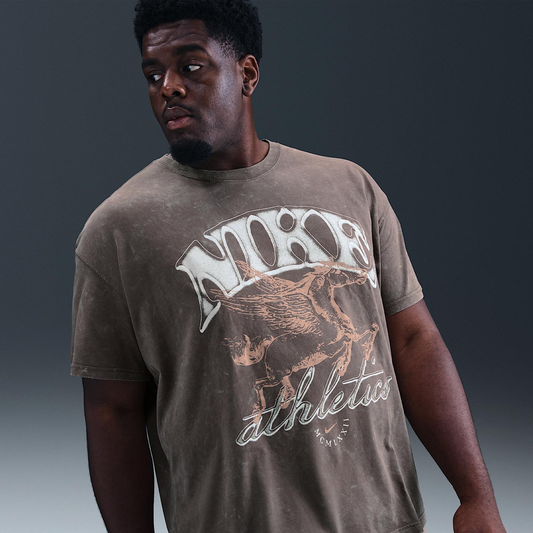 Nike Mens Nike M90 BB OC 3 T-Shirt - Mens Orange/Cave Stone Product Image