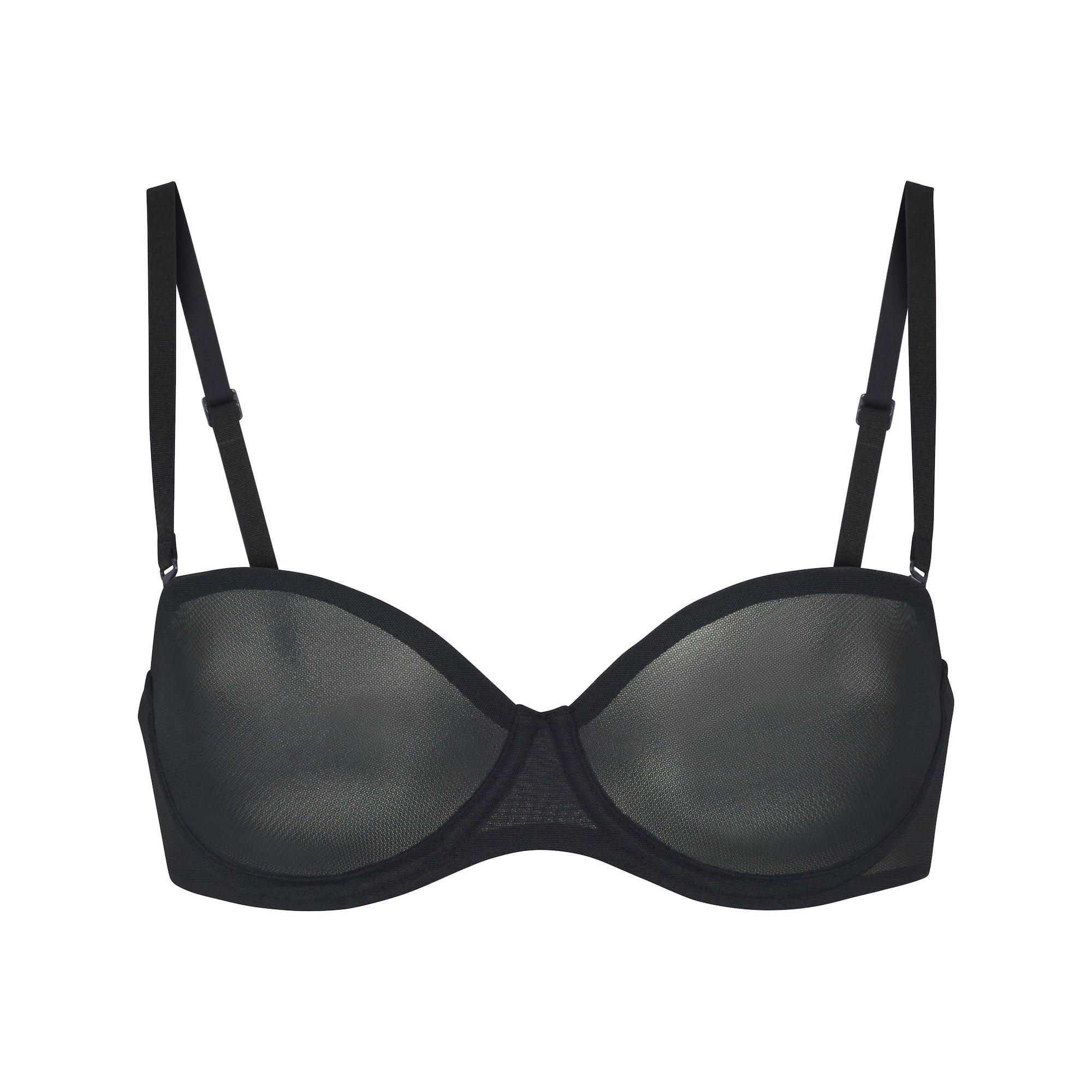 ULTRA FINE MESH STRAPLESS BRA | ONYX Product Image