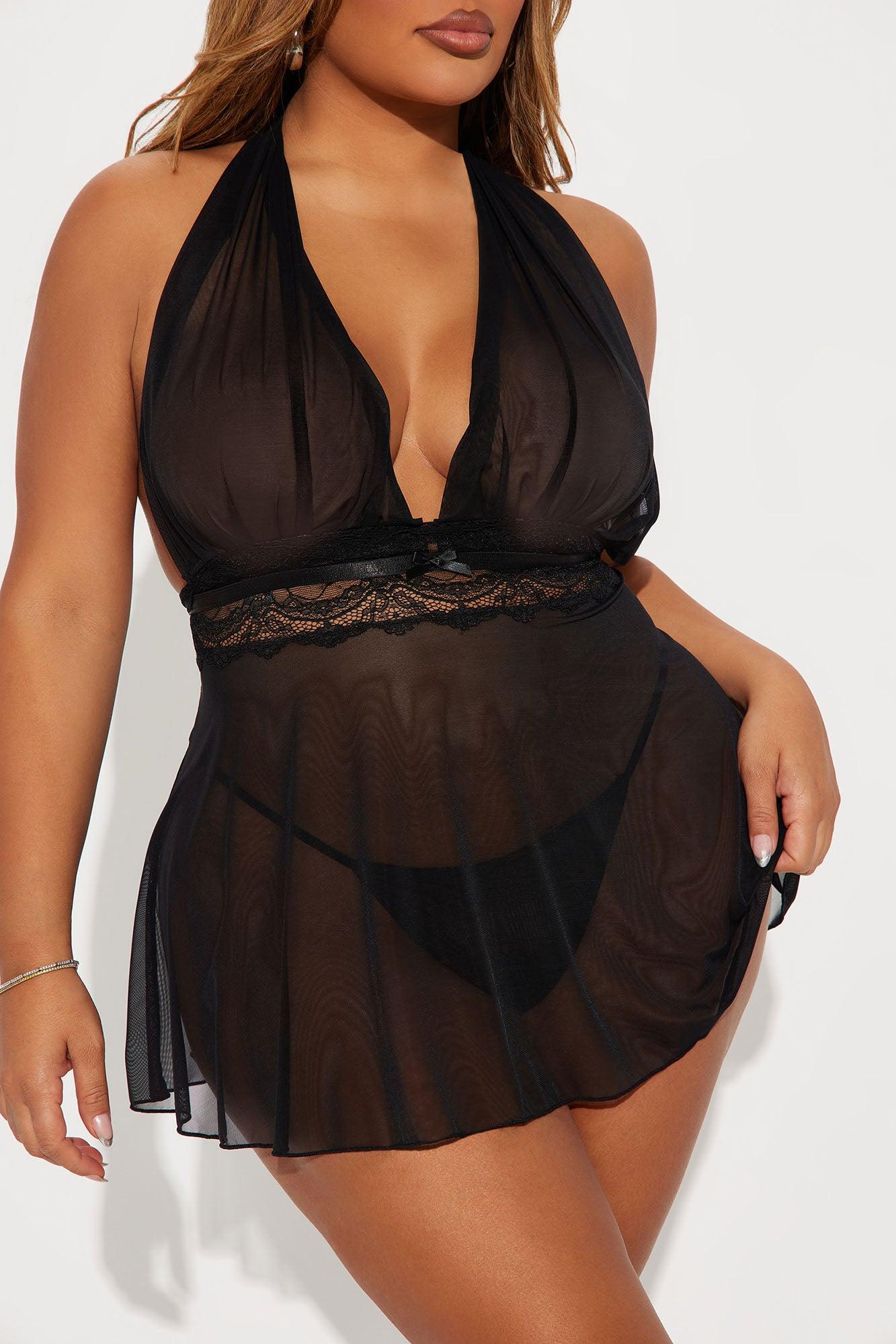 In Your Arms Babydoll - Black Product Image