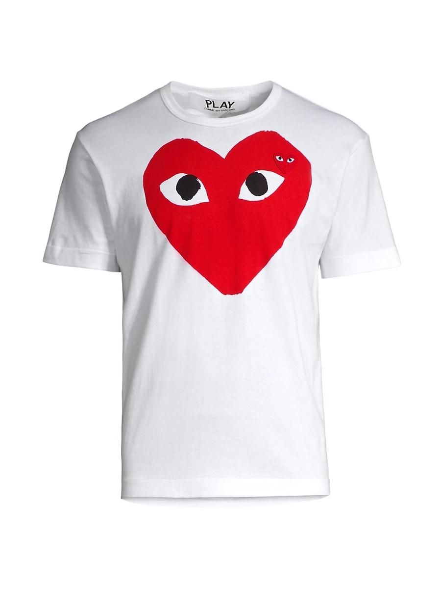 Mens Large Heart Cotton Tee Product Image