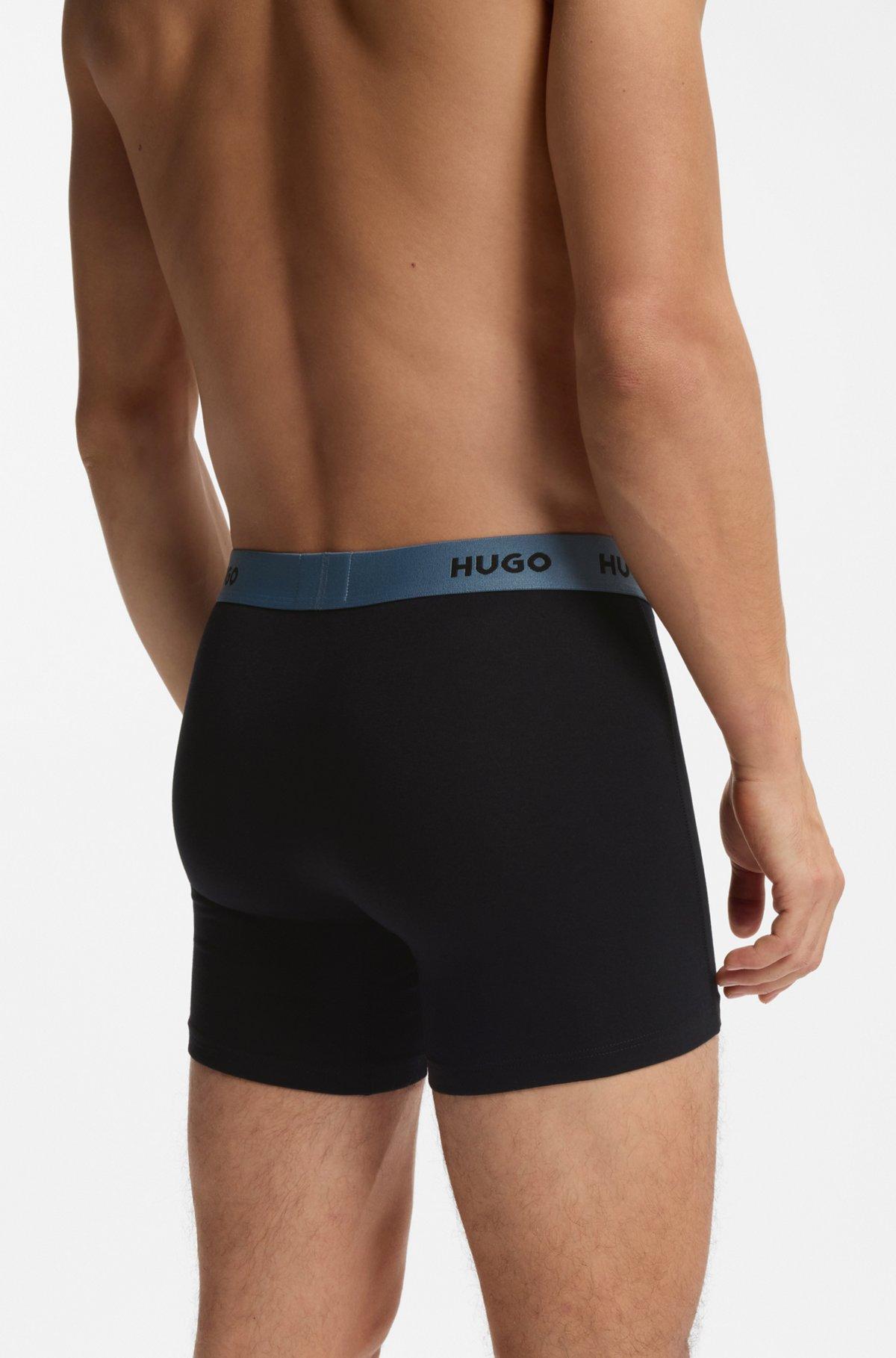 Three-pack of boxer briefs in stretch cotton Product Image