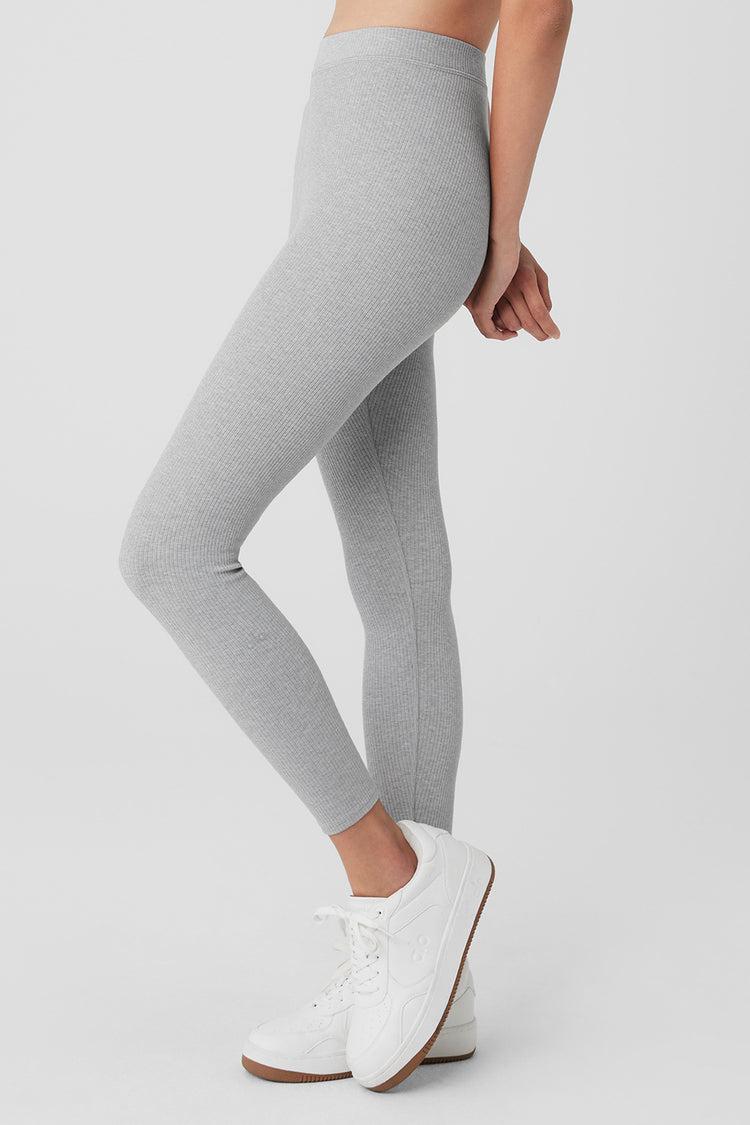 ALO | Ribbed High-Waist 7/8 Blissful Legging Product Image
