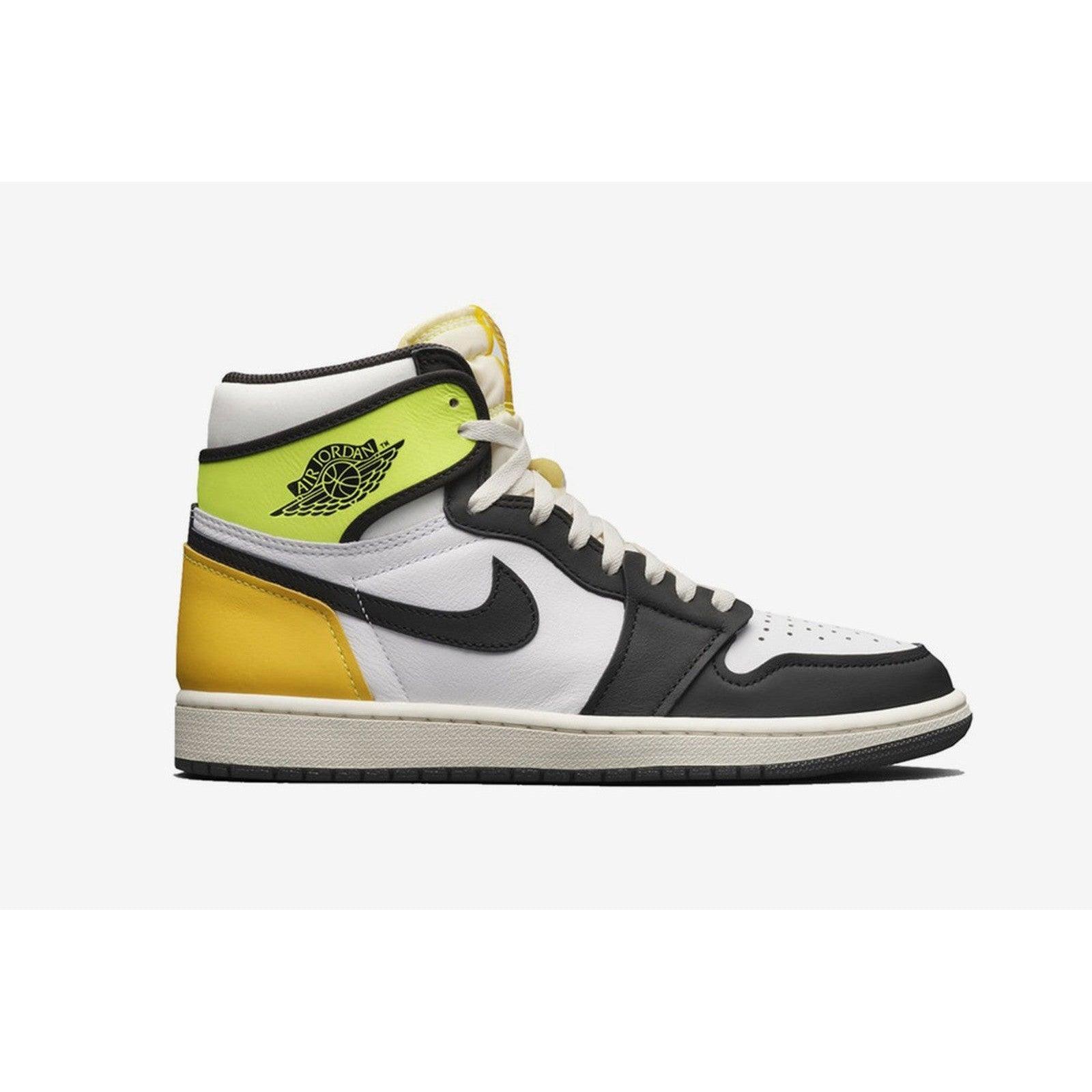 Air Jordan 1 Retro High White Black Volt University Gold Male Product Image