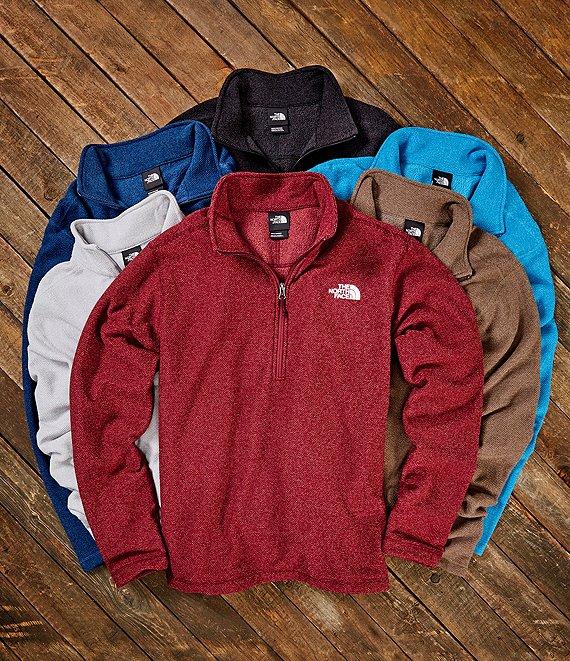 The North Face Textured Cap Rock Long Sleeve 1/4 Zip Pullover Product Image