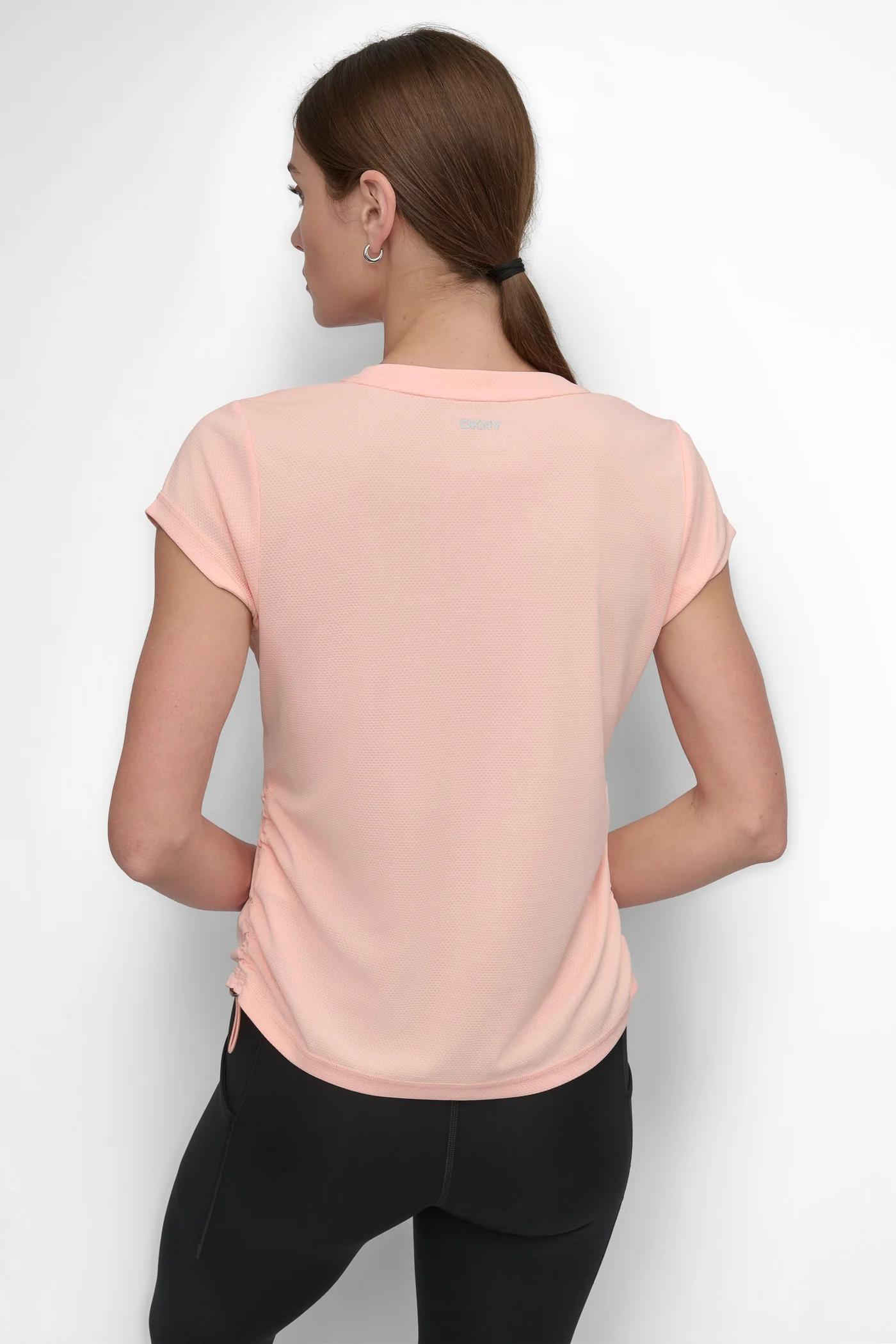 RUCHED TECH-MESH PERFORMANCE TEE Product Image