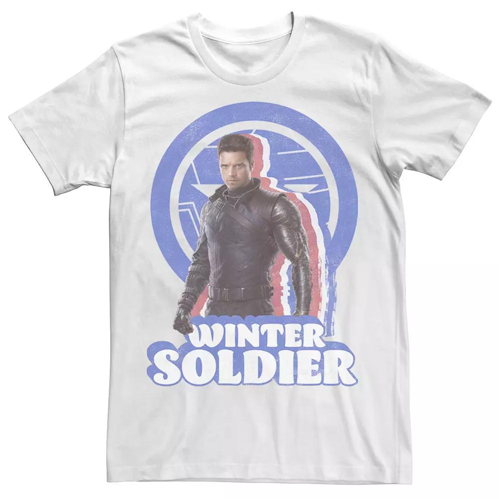 Big & Tall Marvel The Falcon And The Winter Soldier Bucky Retro Tee, Men's,  Product Image