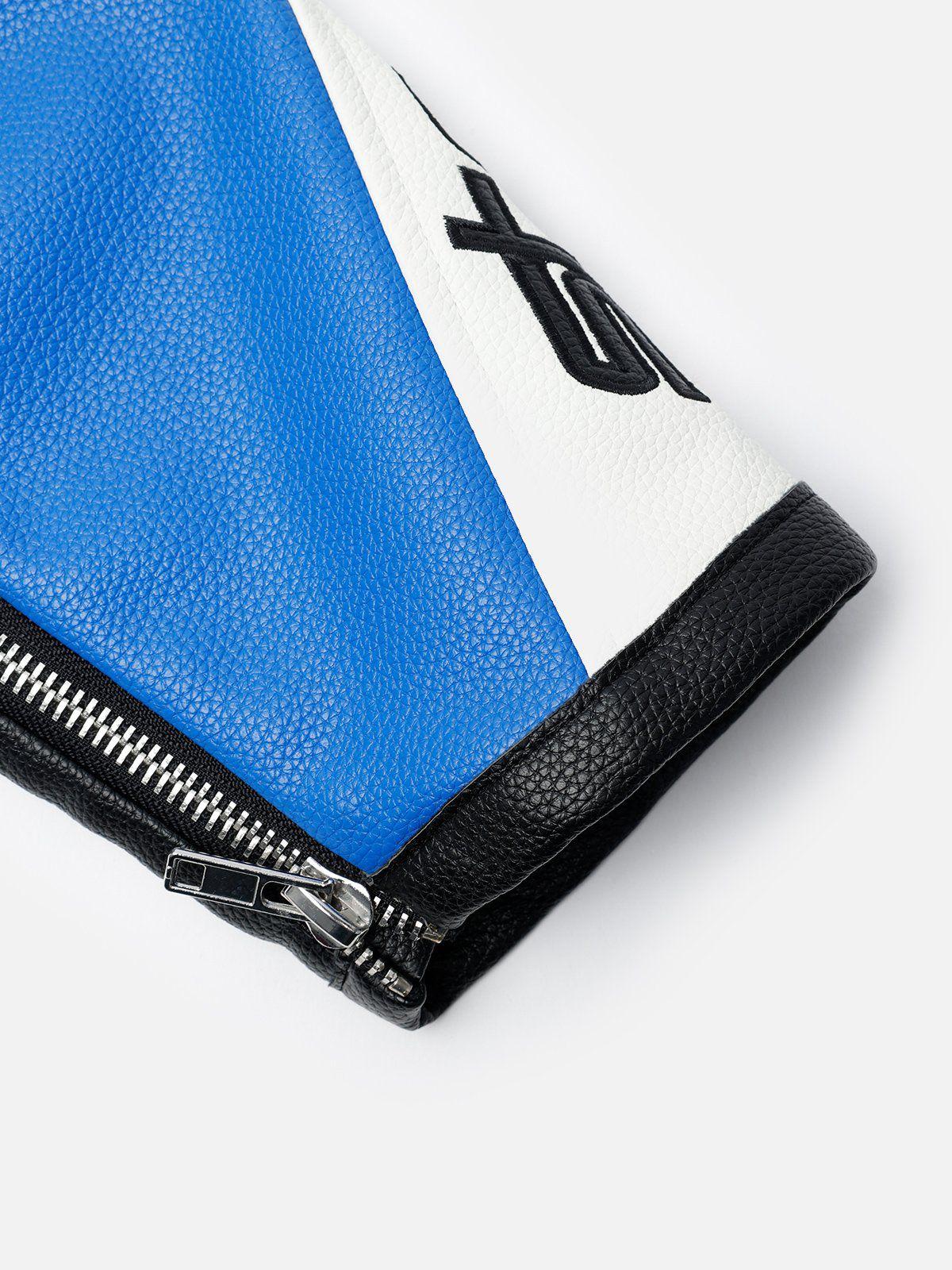 Aelfric Eden Faux Leather Racing Jacket Product Image