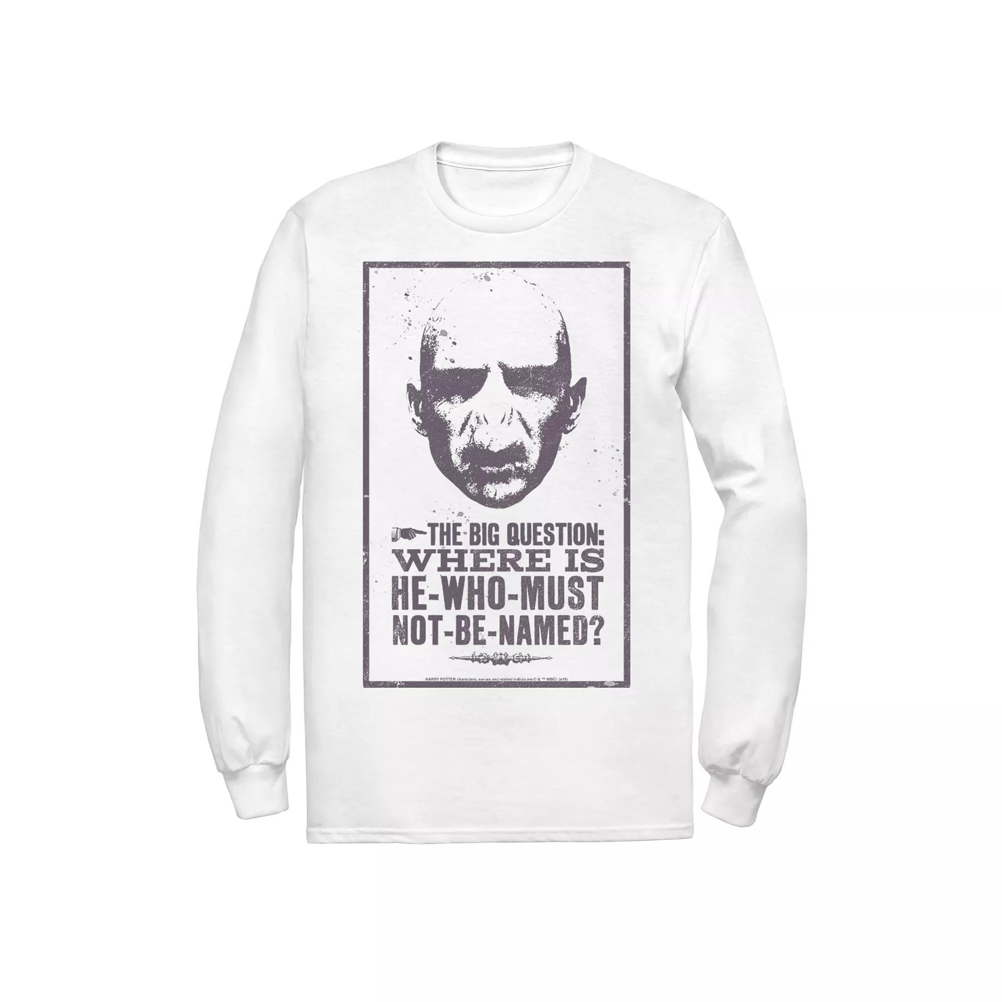 Men's Harry Potter Voldemort Where Is He-Who-Must-Not-Be-Named Tee,  Product Image