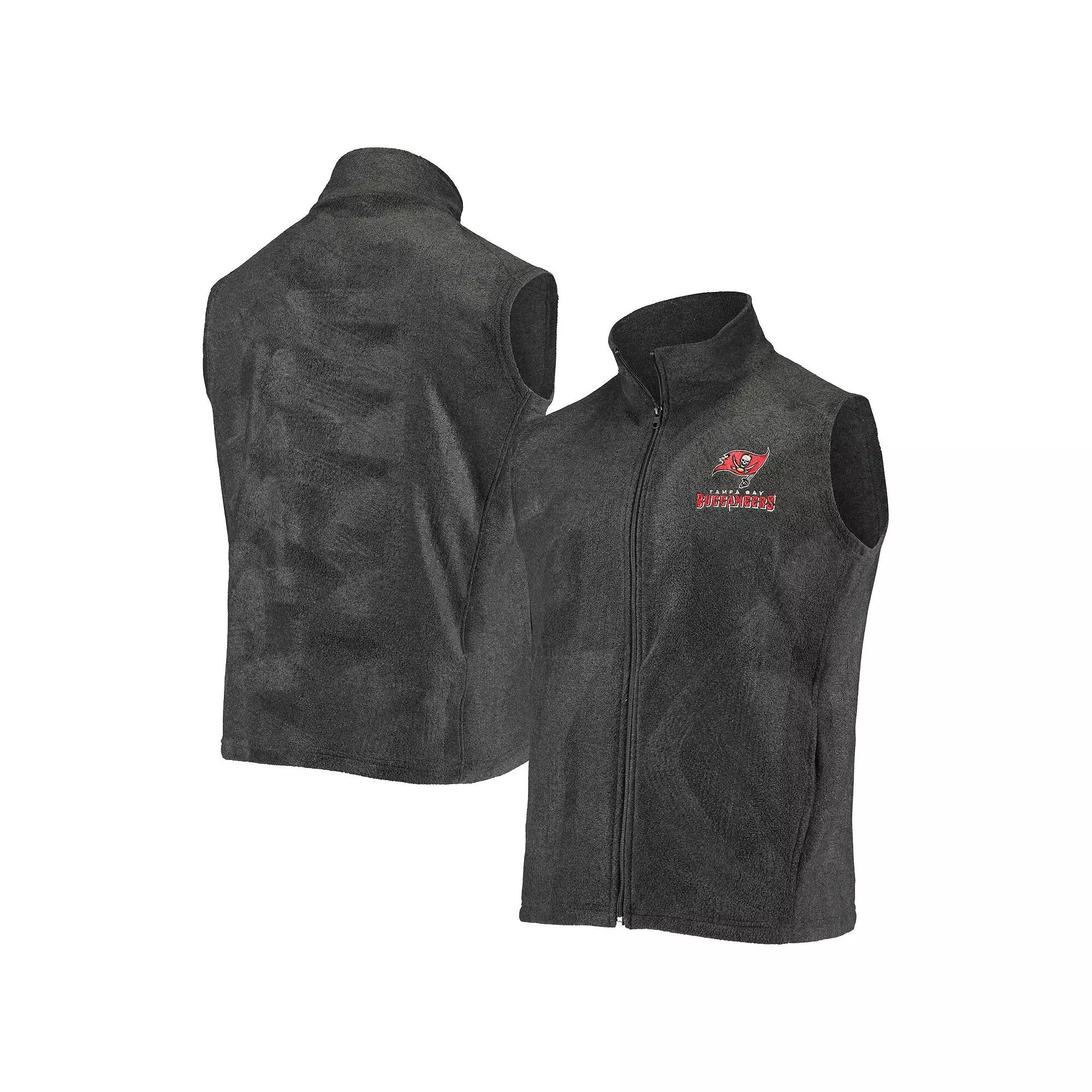 Men's Gray Tampa Bay Buccaneers Houston Fleece Full-Zip Vest,  Product Image