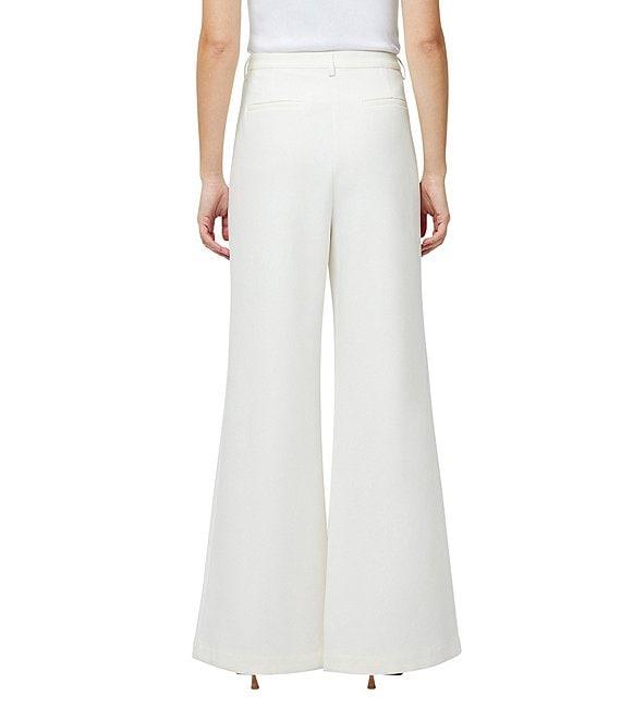 French Connection Azra Coordinating Twill High Waisted Wide Leg Pleated Trousers Product Image