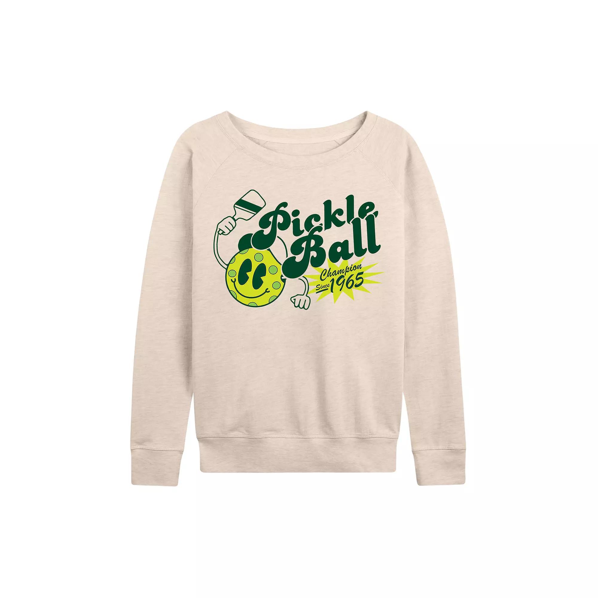 Women's Pickleball Champion French Terry Long Sleeve Tee, Girl's,  Product Image