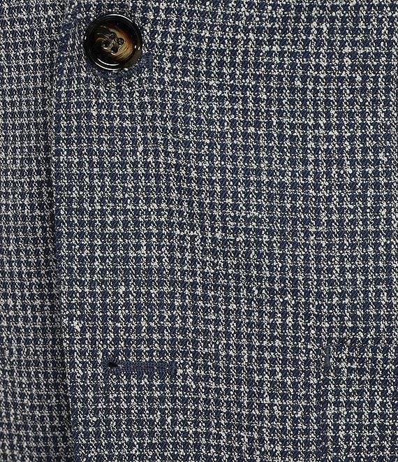 Murano Slim Fit Notch Lapel Check Suit Separate Blazer Product Image