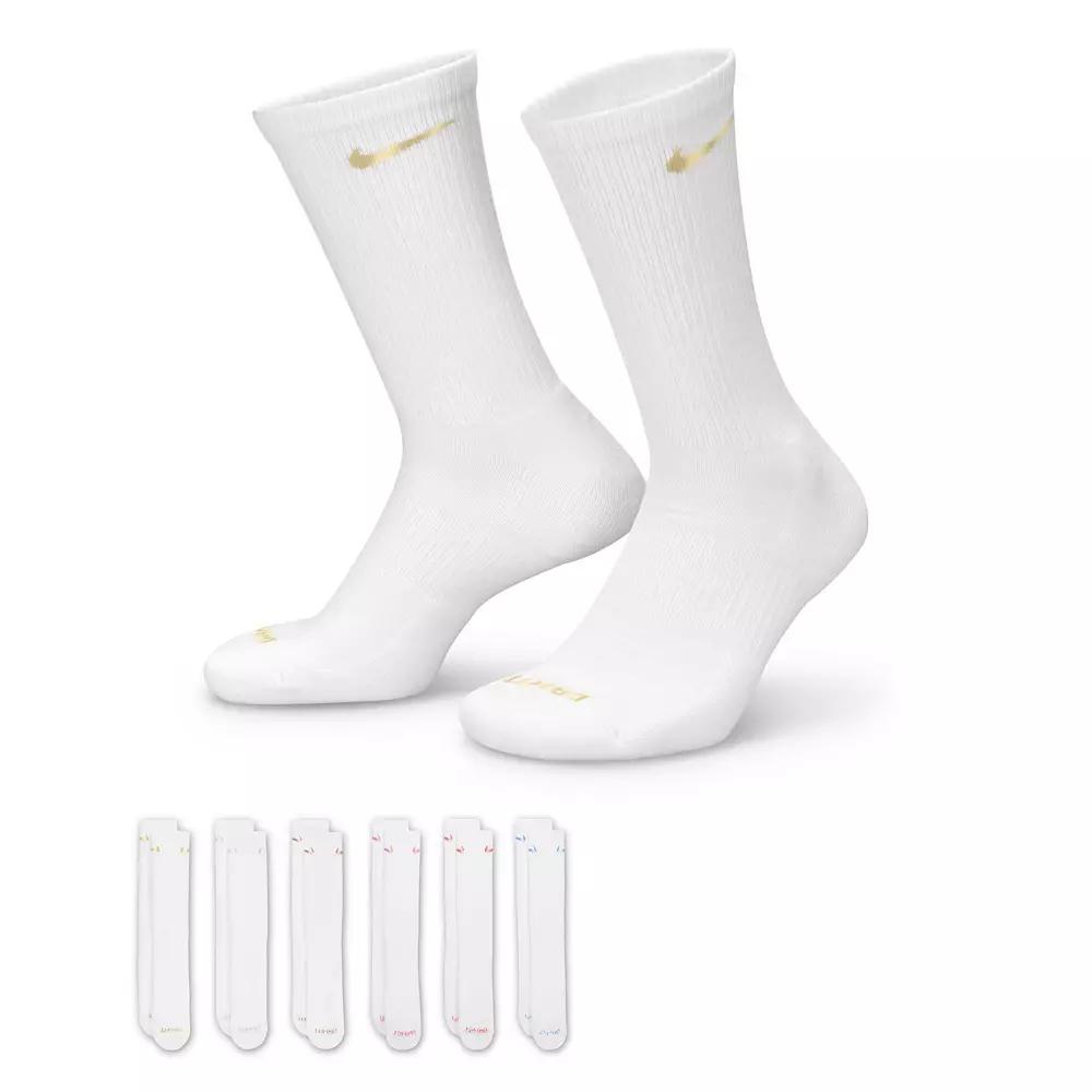 Women's Nike Everyday Plus Cushioned Training 6-Pack Crew Socks,  Product Image