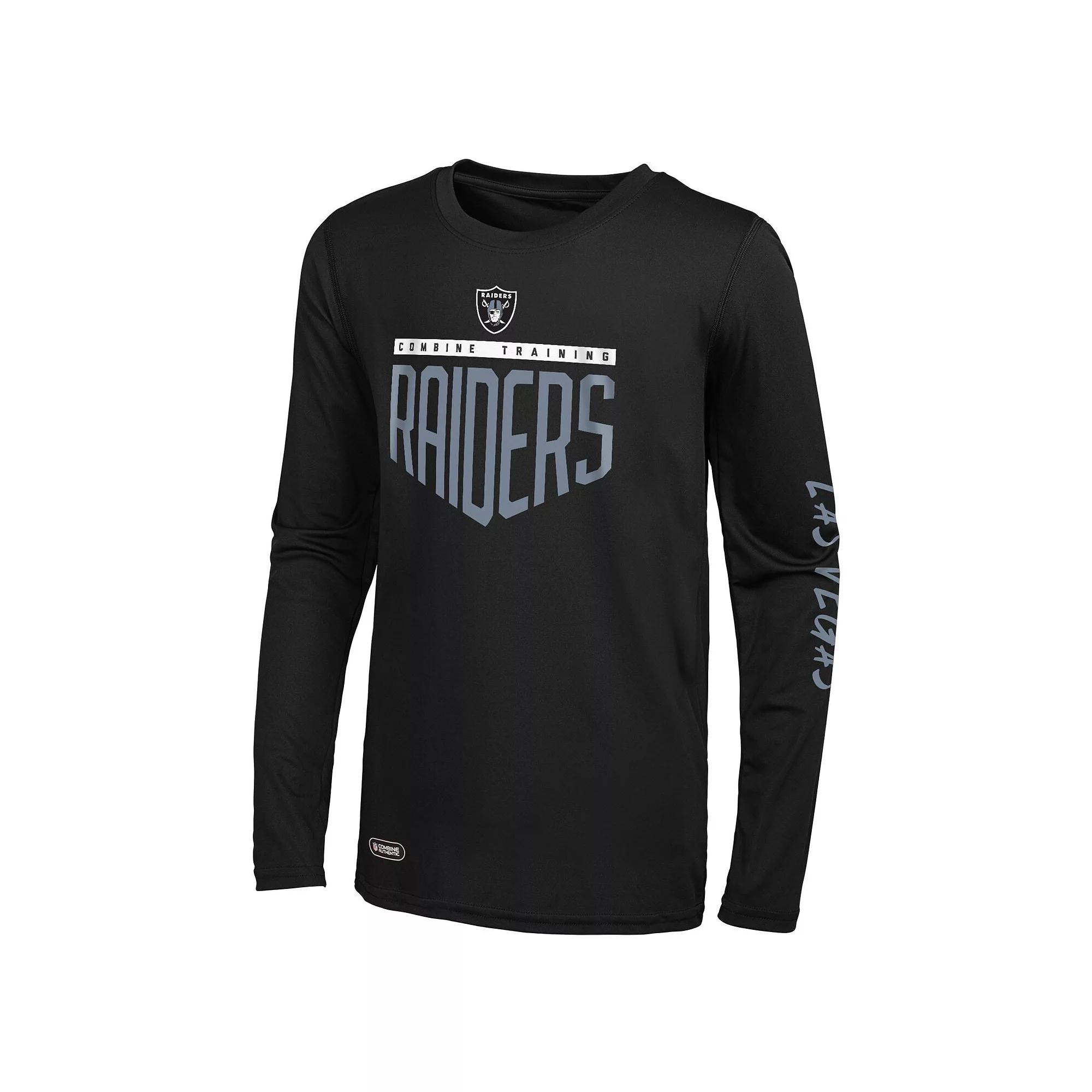 Men's Black Las Vegas Raiders Impact Long Sleeve T-Shirt, Size: Medium, Lvr Black Product Image