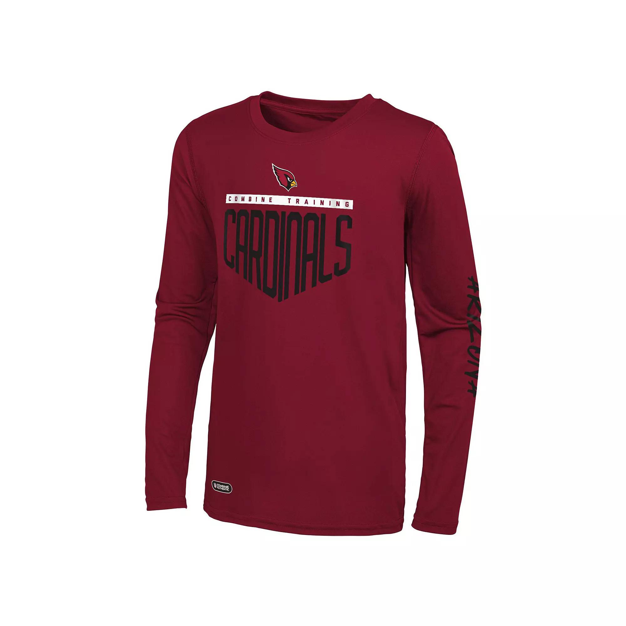 Men's Cardinal Arizona Cardinals Impact Long Sleeve T-Shirt,  Product Image