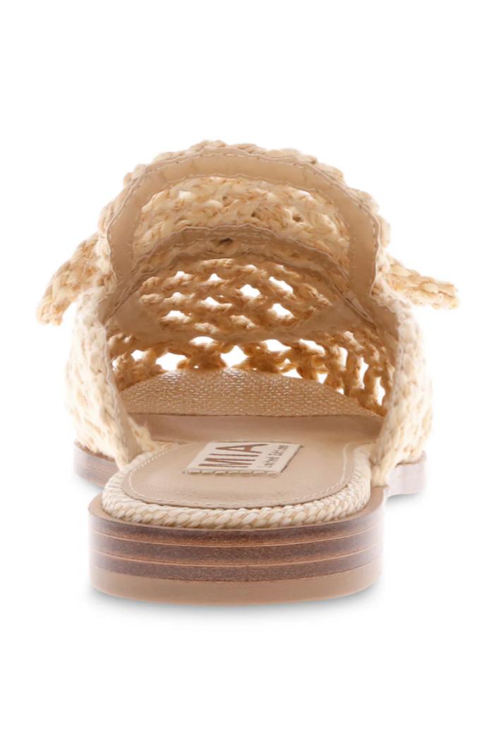 Layce Raffia Woven Bow Mule Product Image