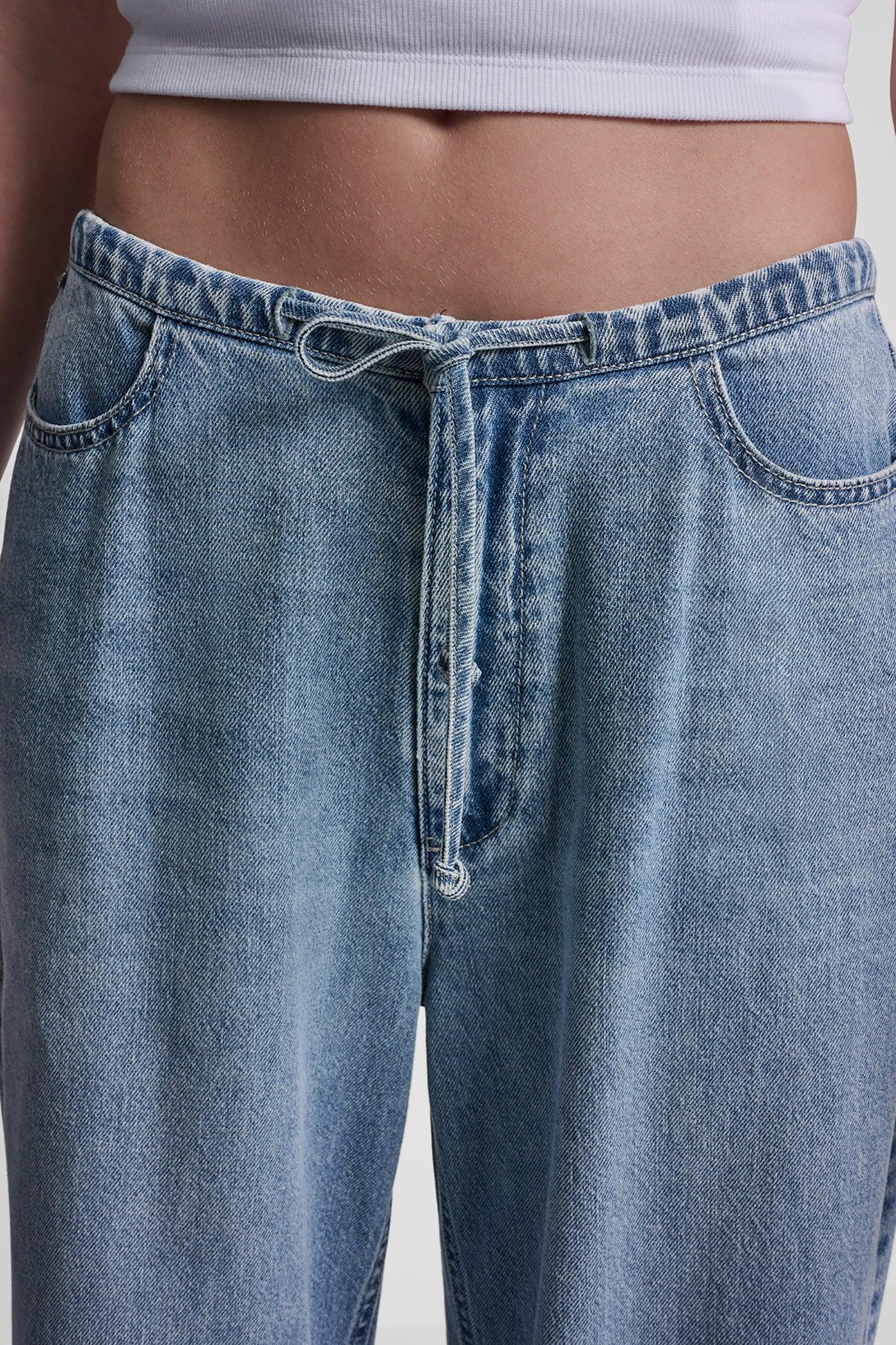 MID-RISE RELAXED STRAIGHT LEG WITH DRAWCORD Product Image