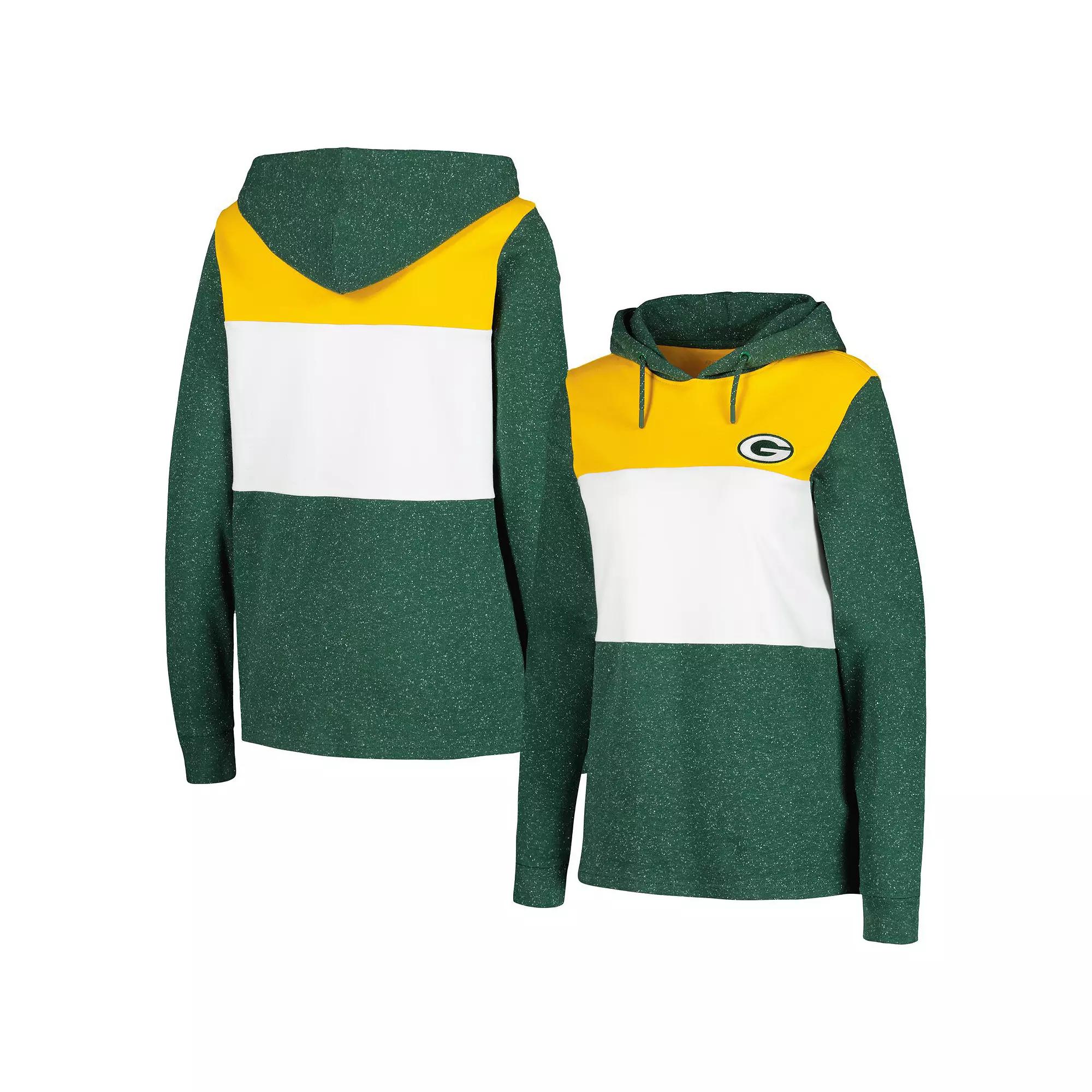 Women's Antigua Green Green Bay Packers Wicket Pullover Hoodie,  Product Image