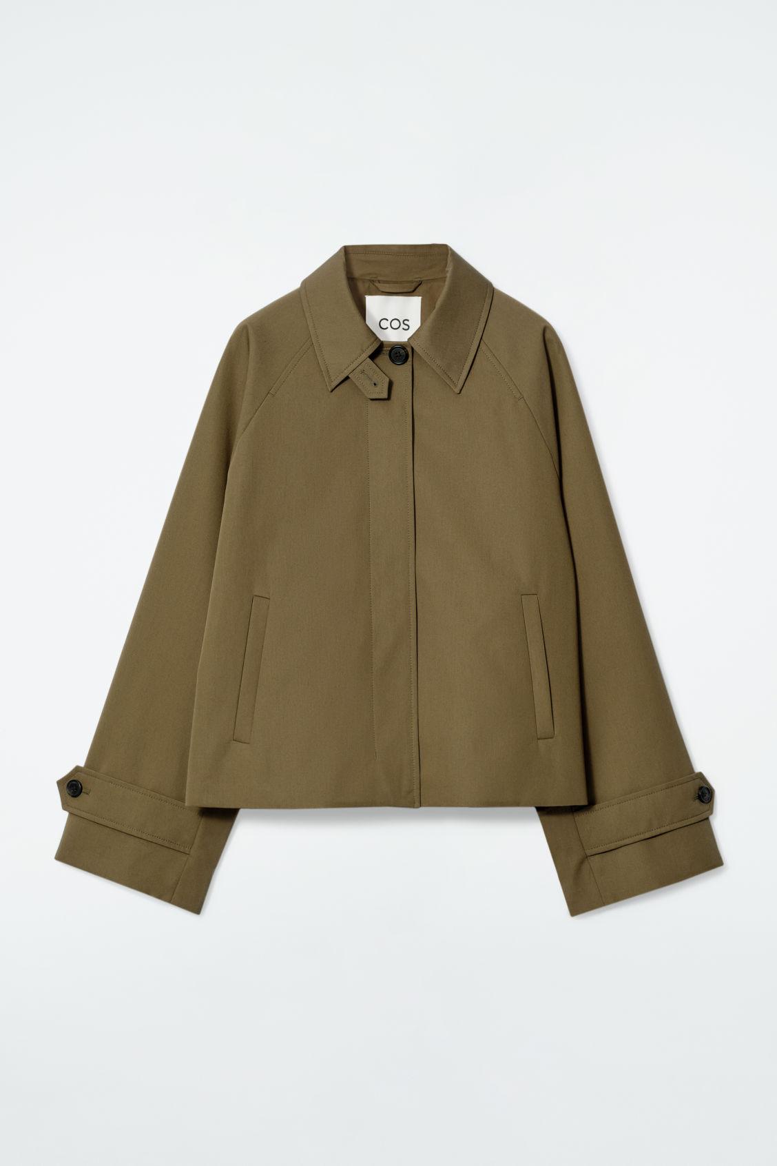 SHORT TWILL TRENCH COAT Product Image