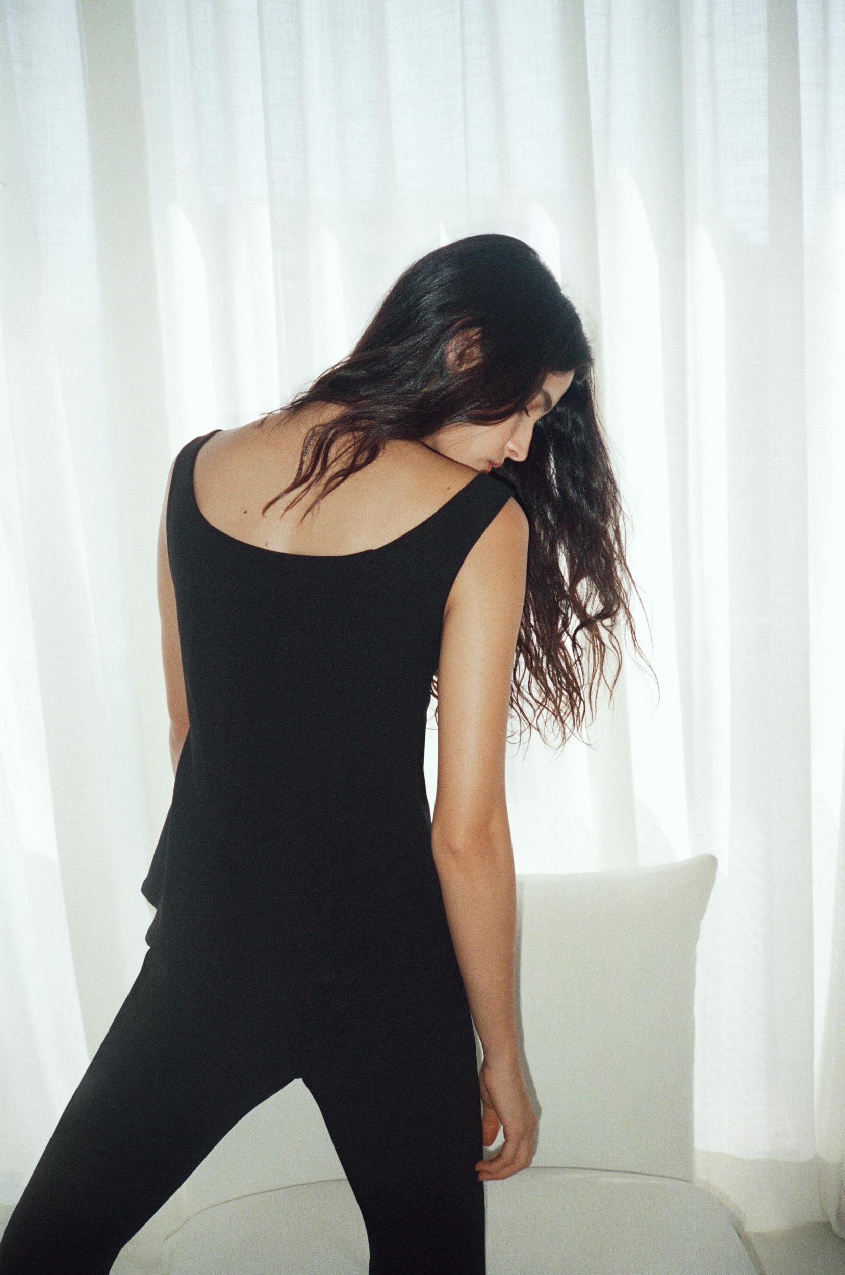 CREPE FLARE PANTS Product Image