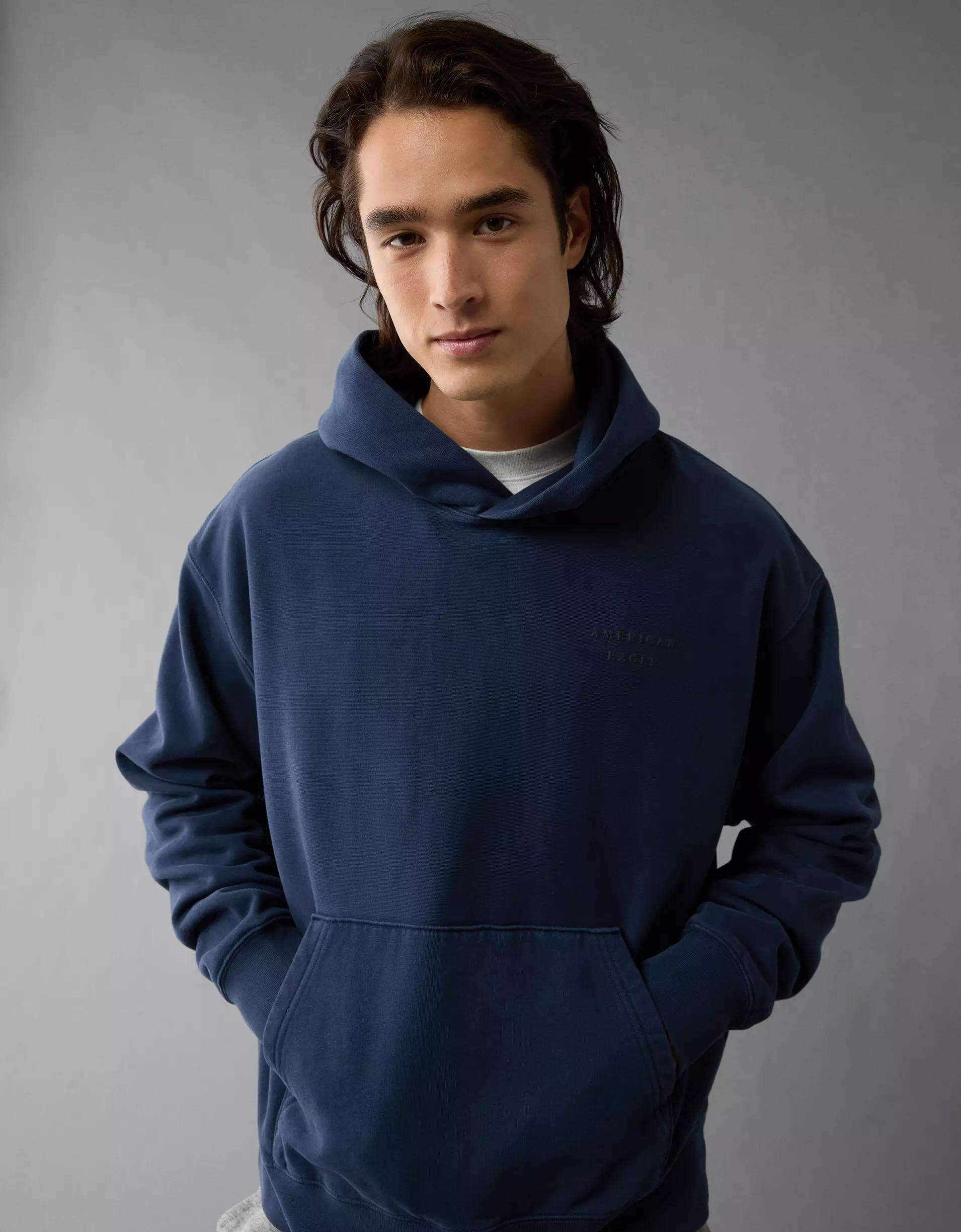 AE Laidback Luxe Heavyweight Logo Hoodie Product Image