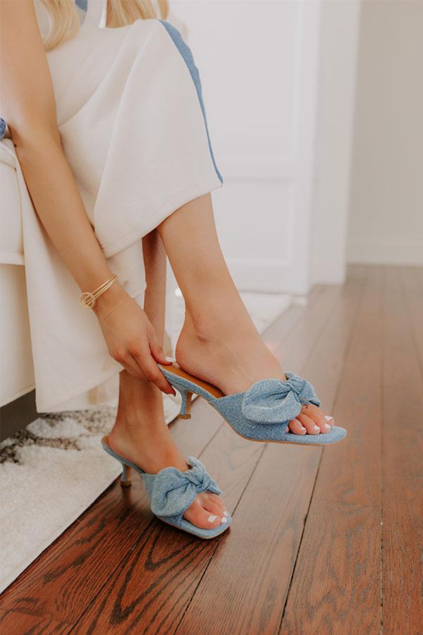 The Emersyn Denim Heel Product Image