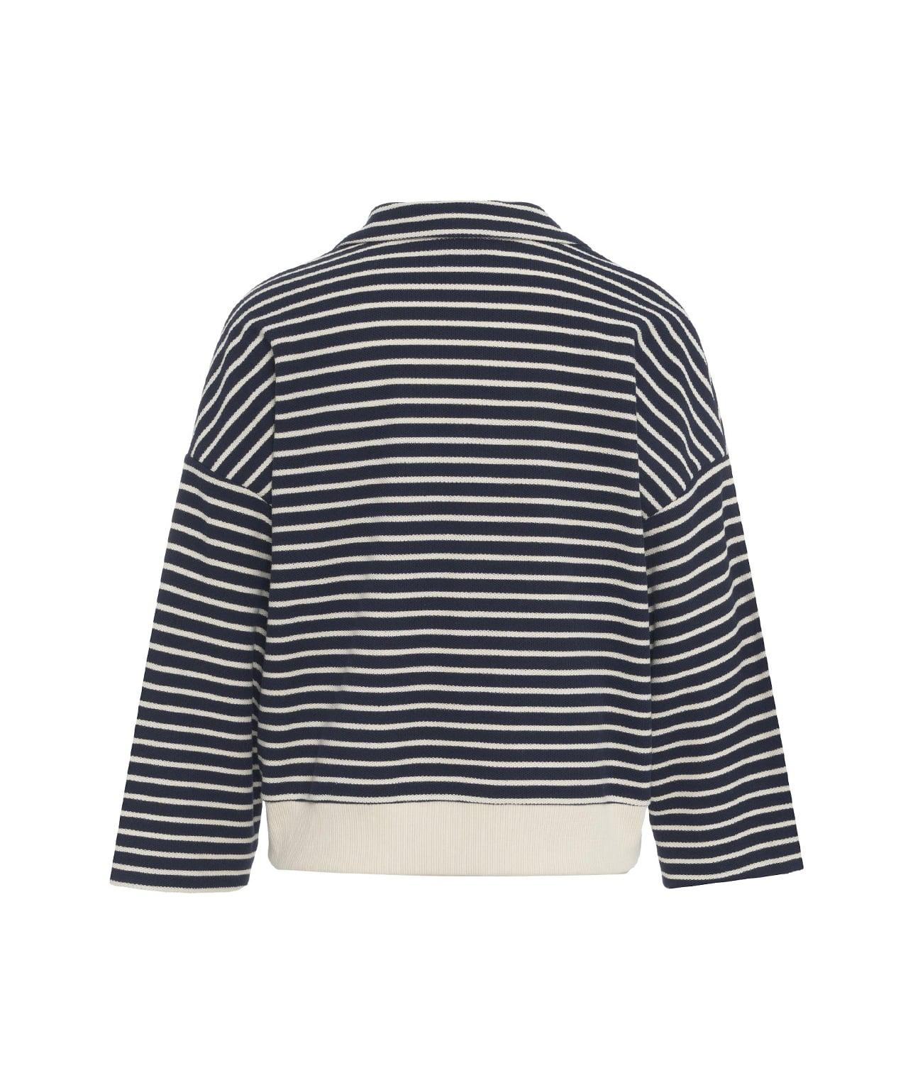 Striped knitted overshirt Product Image