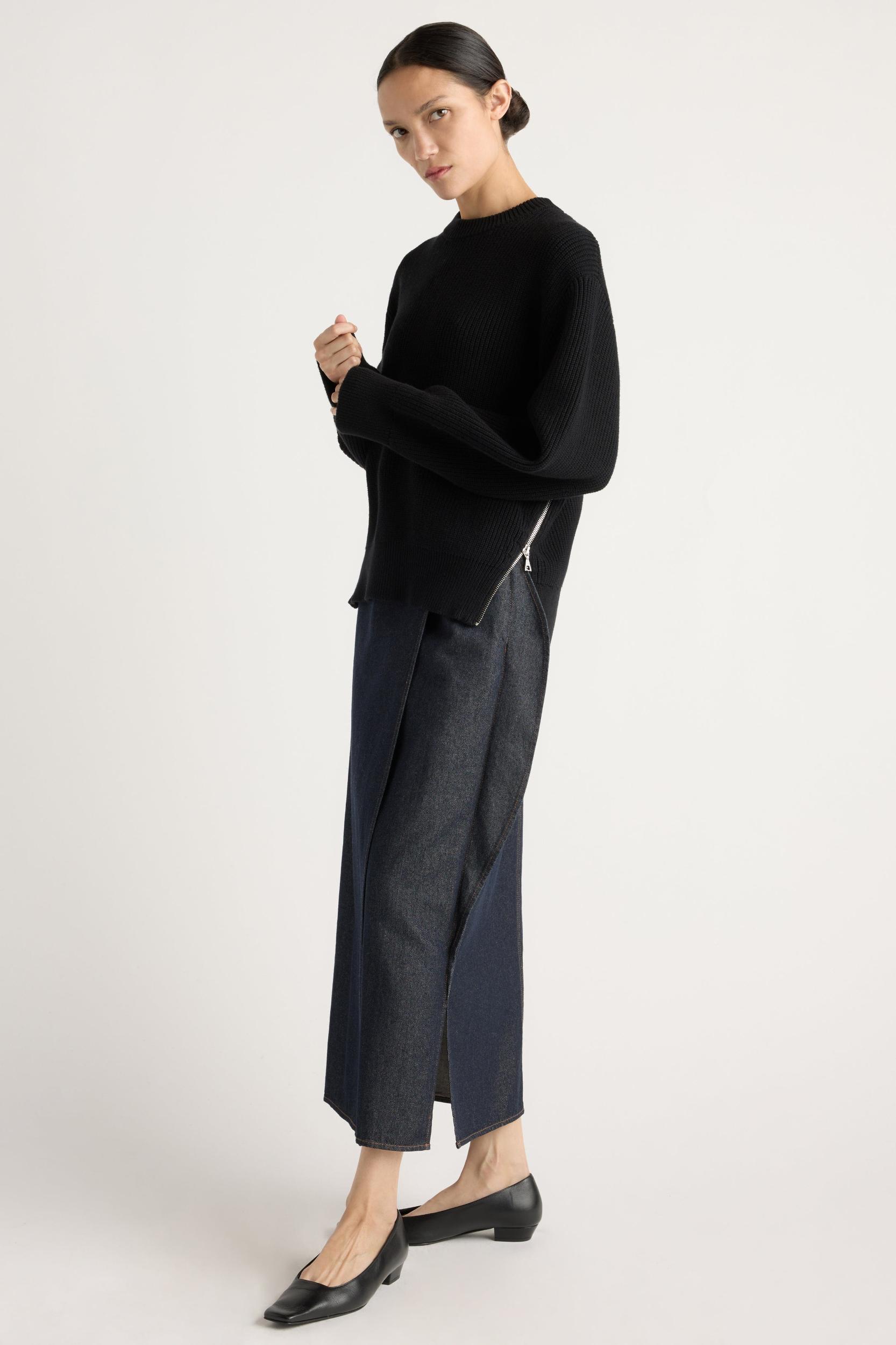 Tate Organic Cotton Side-Zip Sweater Product Image
