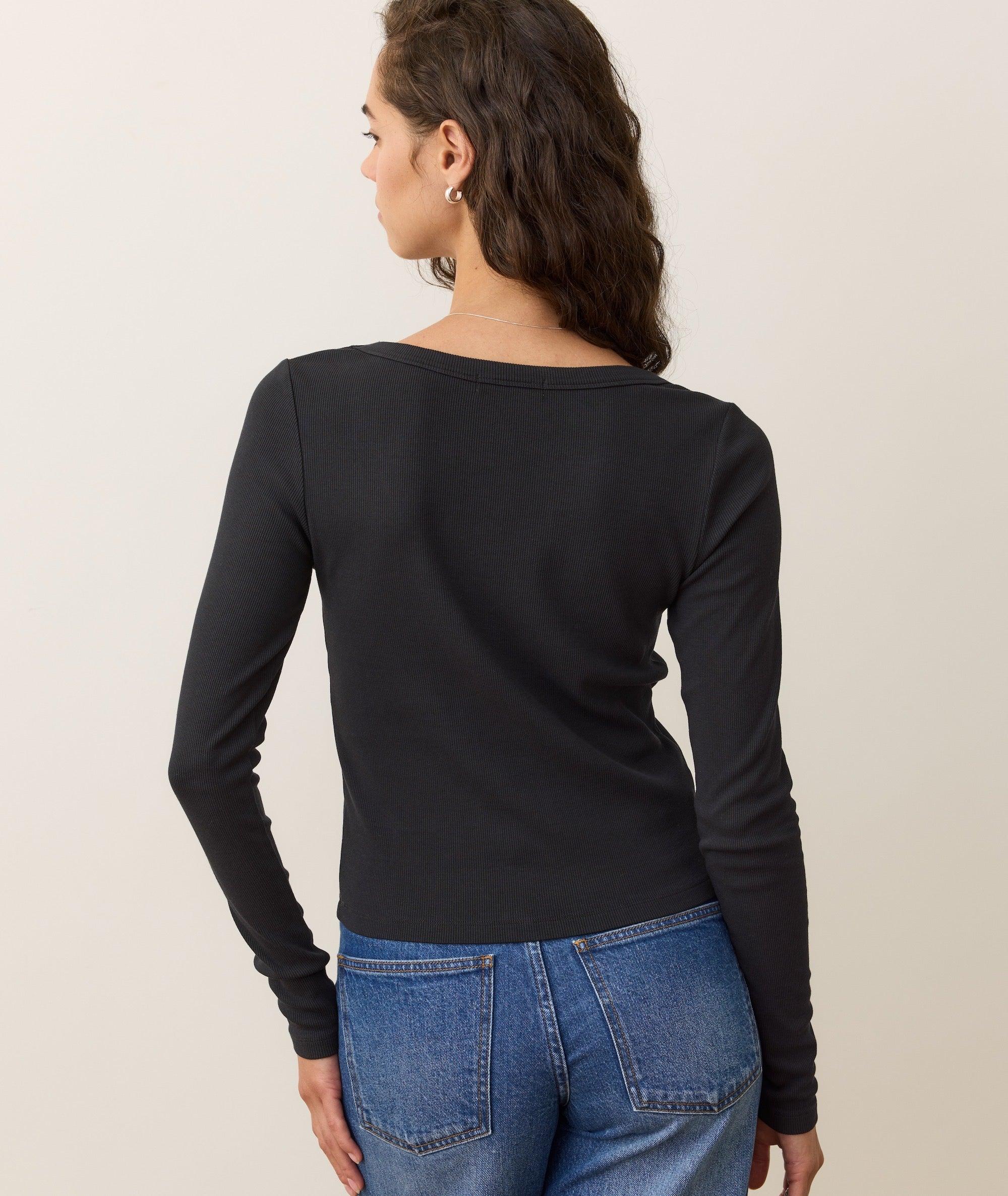 Lexi Rib Sun-In Longsleeve Scoop Tee Product Image